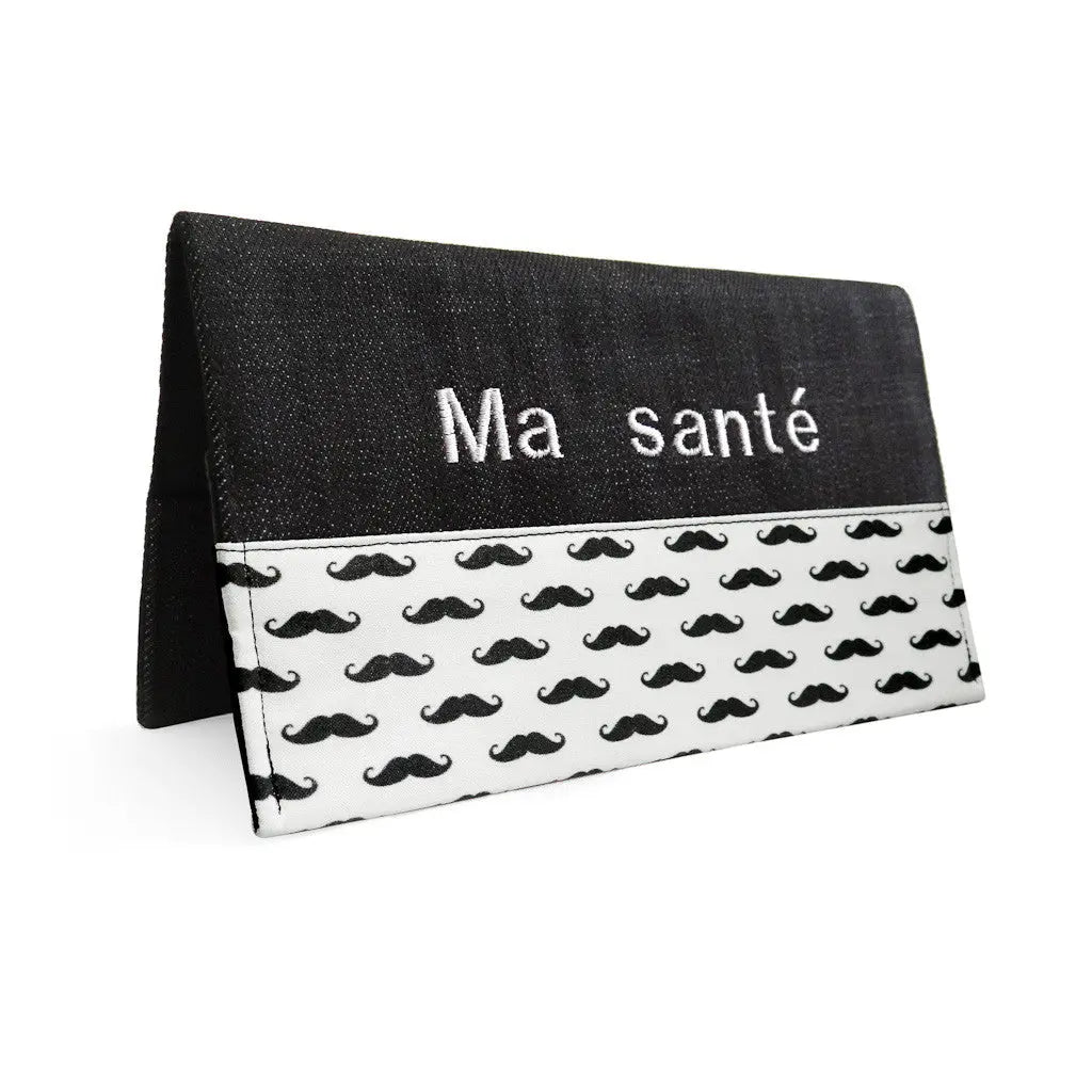 Protège carnet de santé personnalisé Lolikö Moustache Lolikö