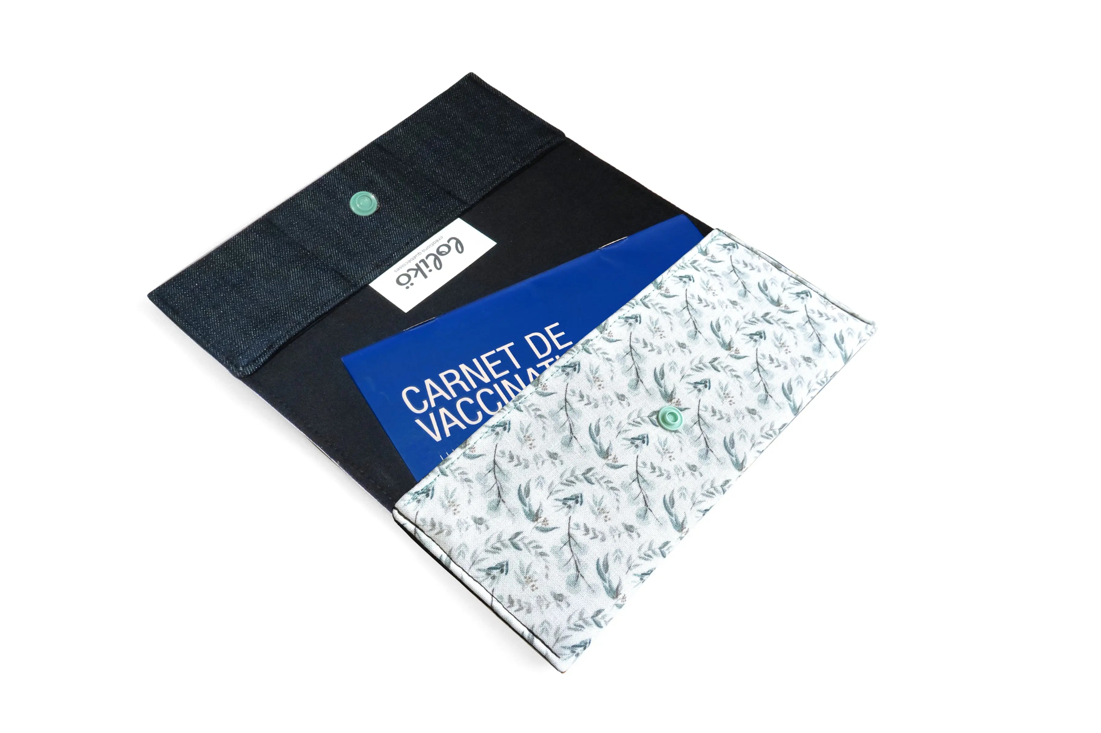 Protège carnet de santé personnalisé Lolikö Eucalyptus Lolikö