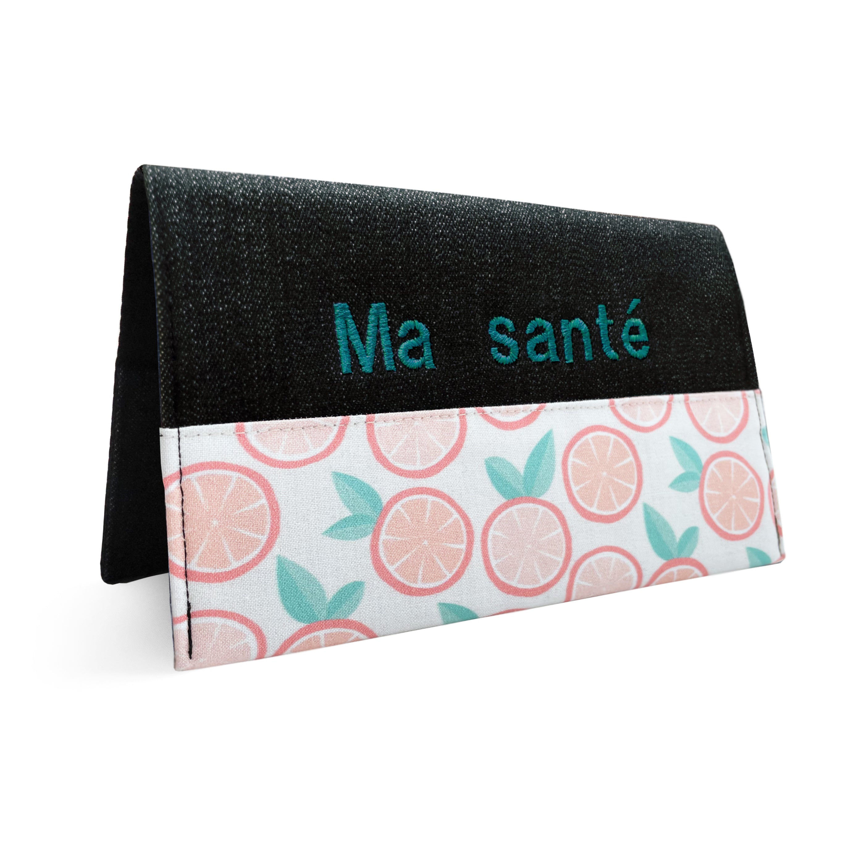 Protège carnet de santé personnalisé Lolikö agrume