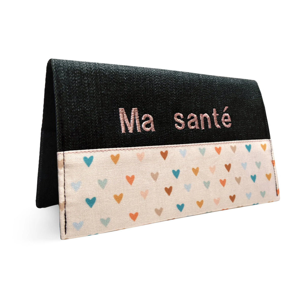 Protège carnet de santé personnalisé Lolikö Coeur multicolore Lolikö