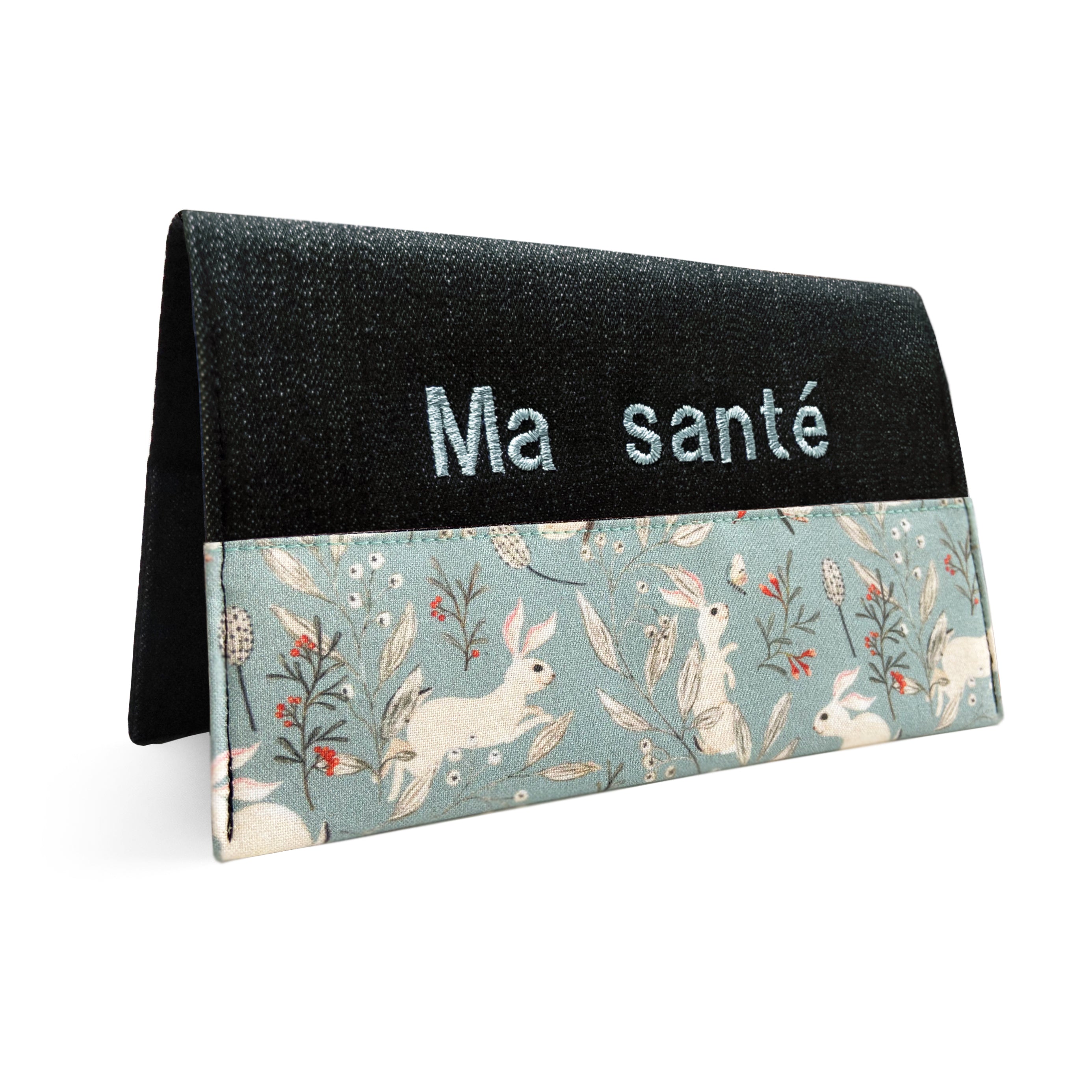 Protège carnet de santé Lolikö Lapin bleu