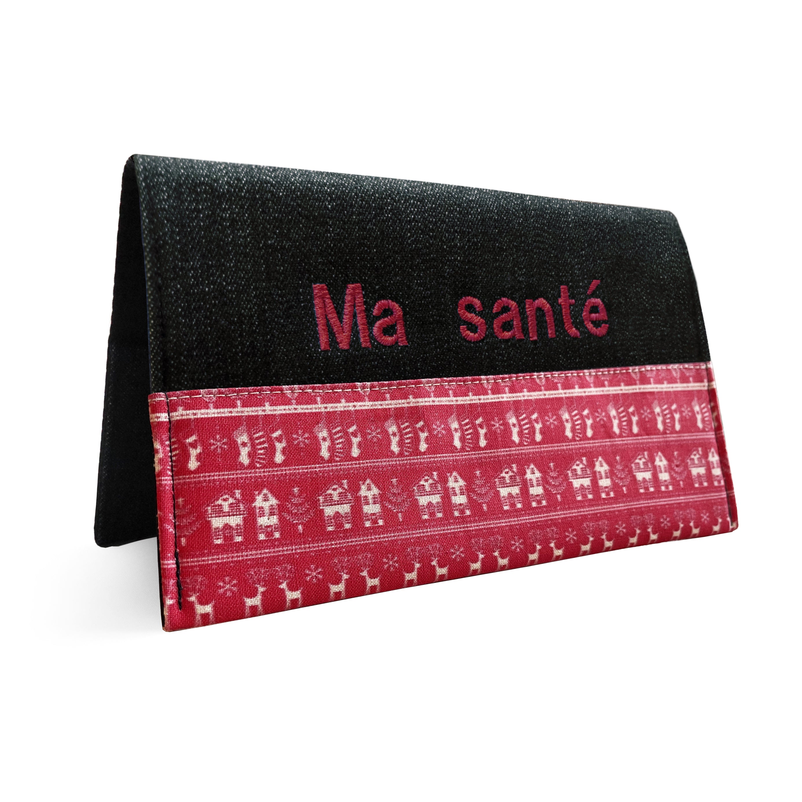 Protège carnet de santé Lolikö Festif rouge