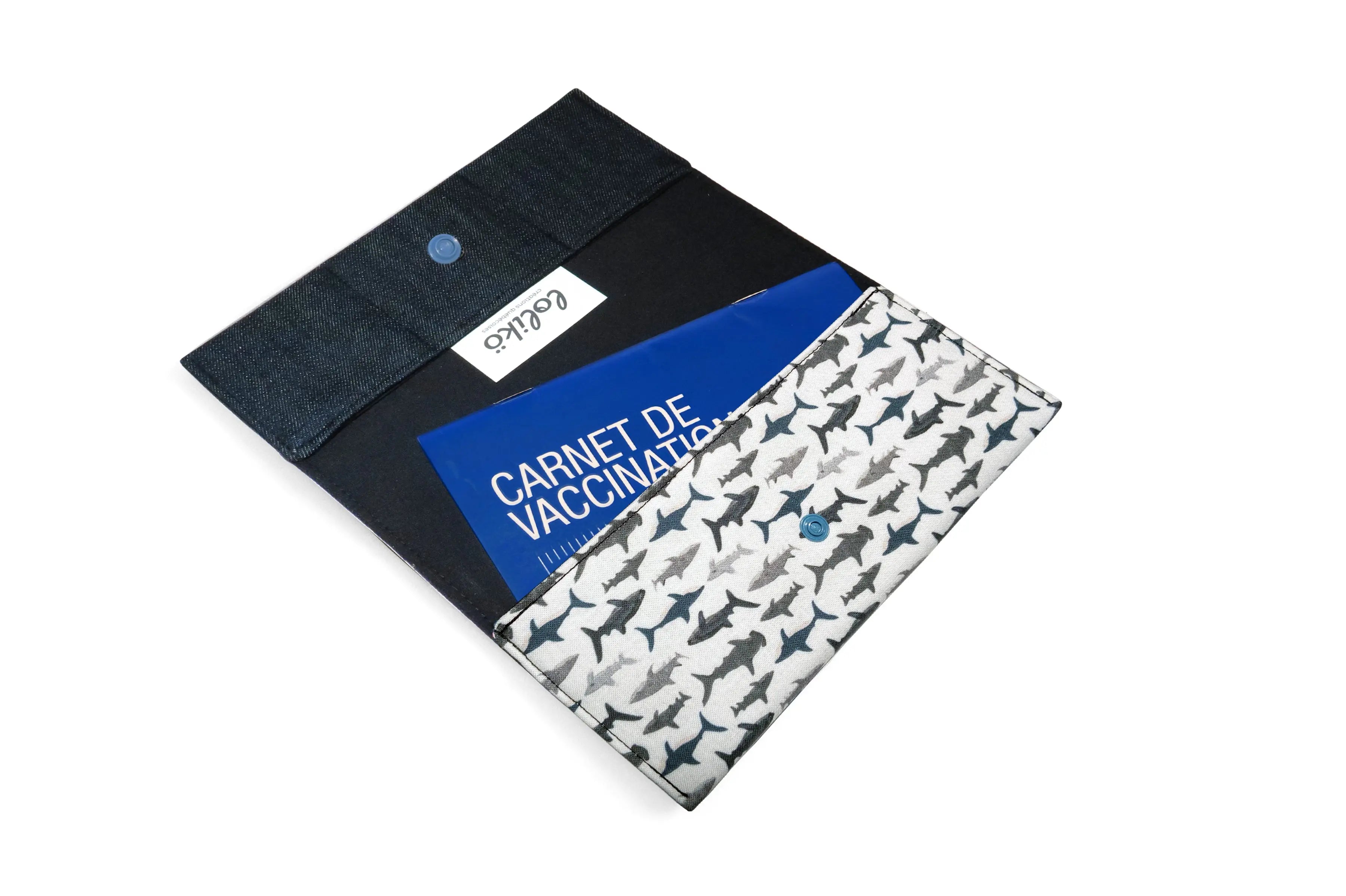 Protège carnet de santé personnalisé Lolikö Requin Lolikö