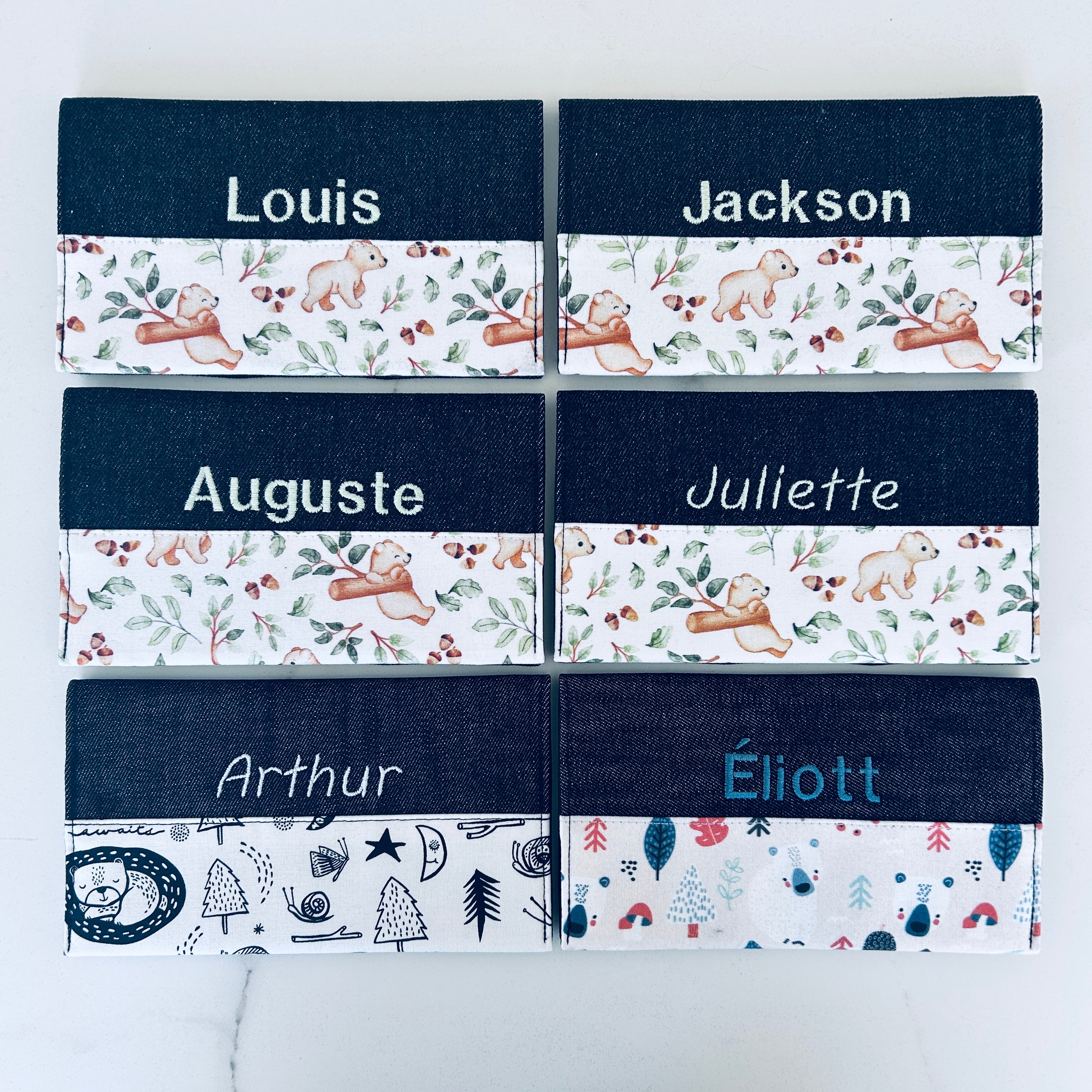Protèges carnets tels quels oursons