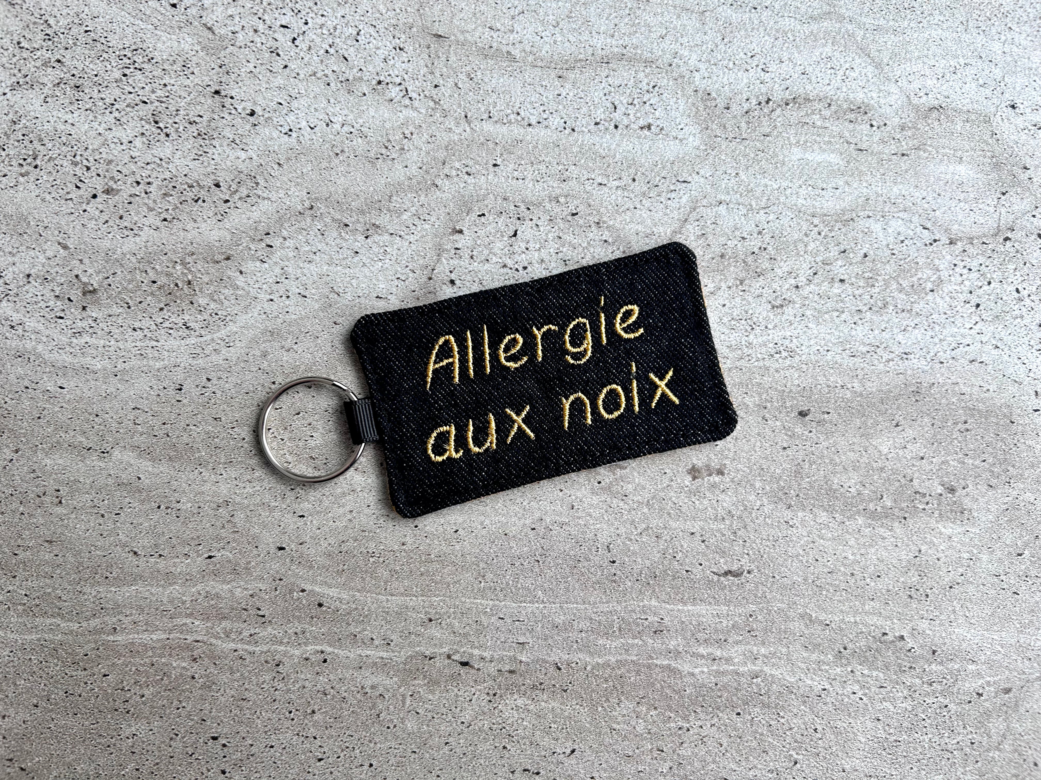 Identificateur de sac tel quel ALLERGIE AUX NOIX