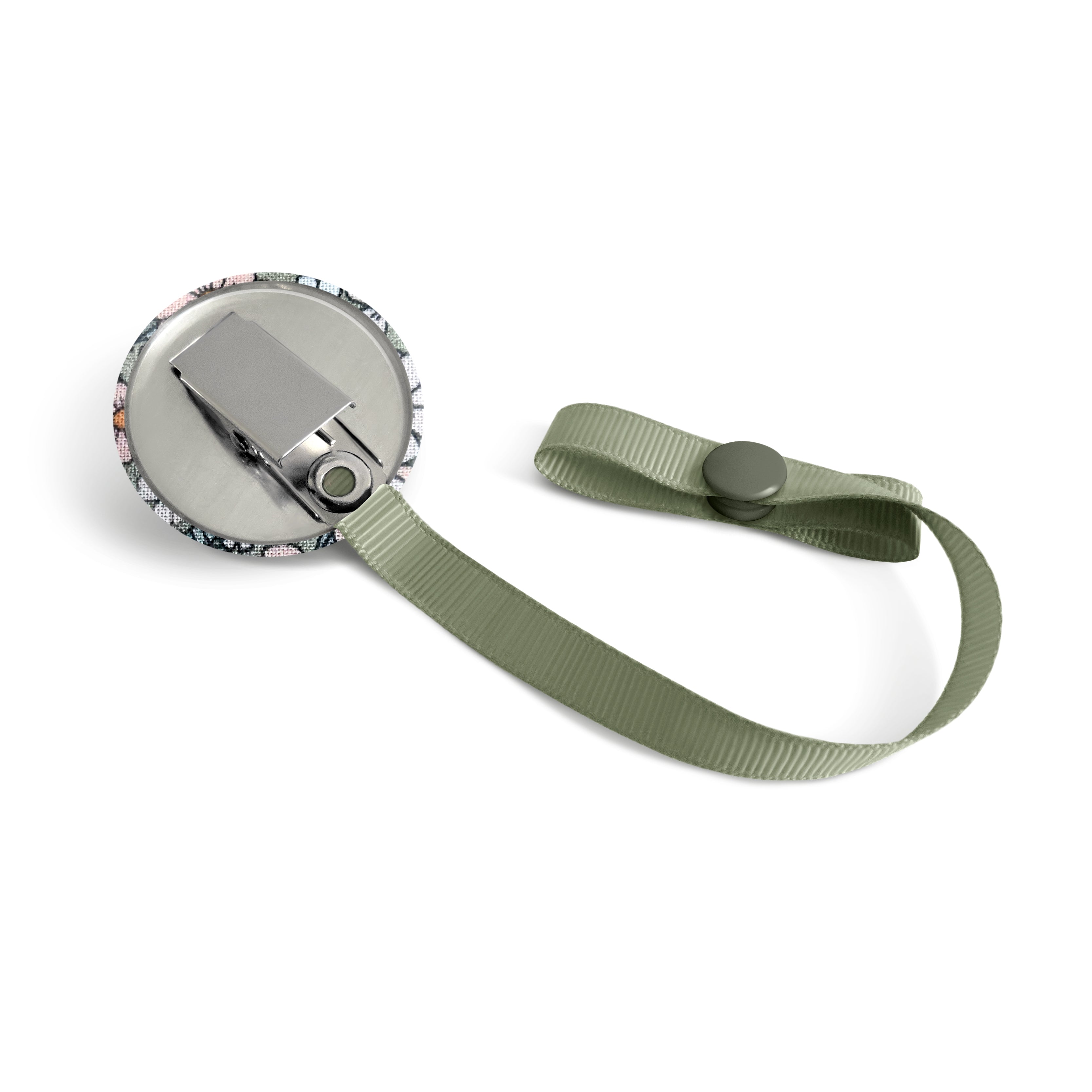 Lolikö Green Flower Pacifier Clip