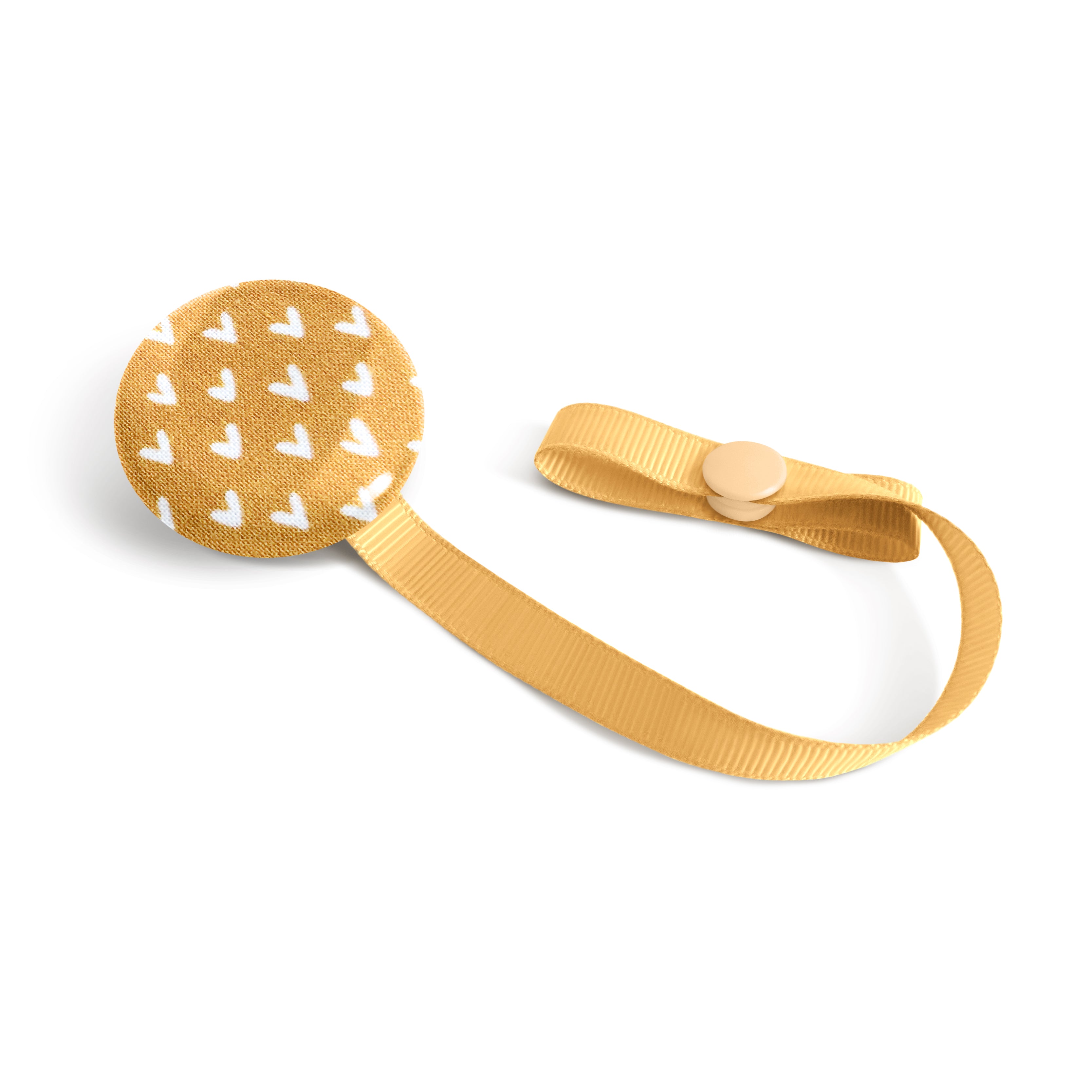 Lolikö Yellow Heart Pacifier Clip