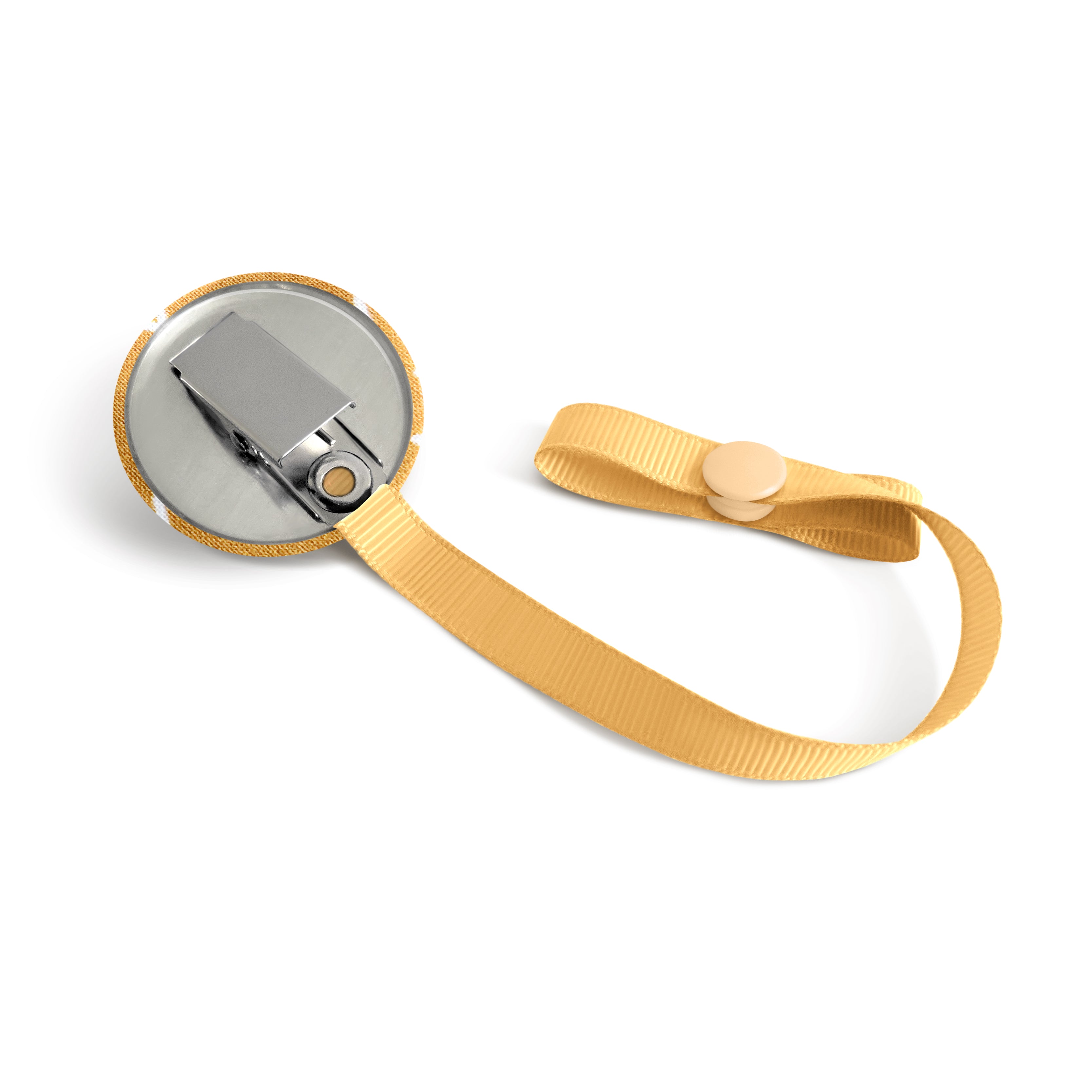 Lolikö Yellow Heart Pacifier Clip