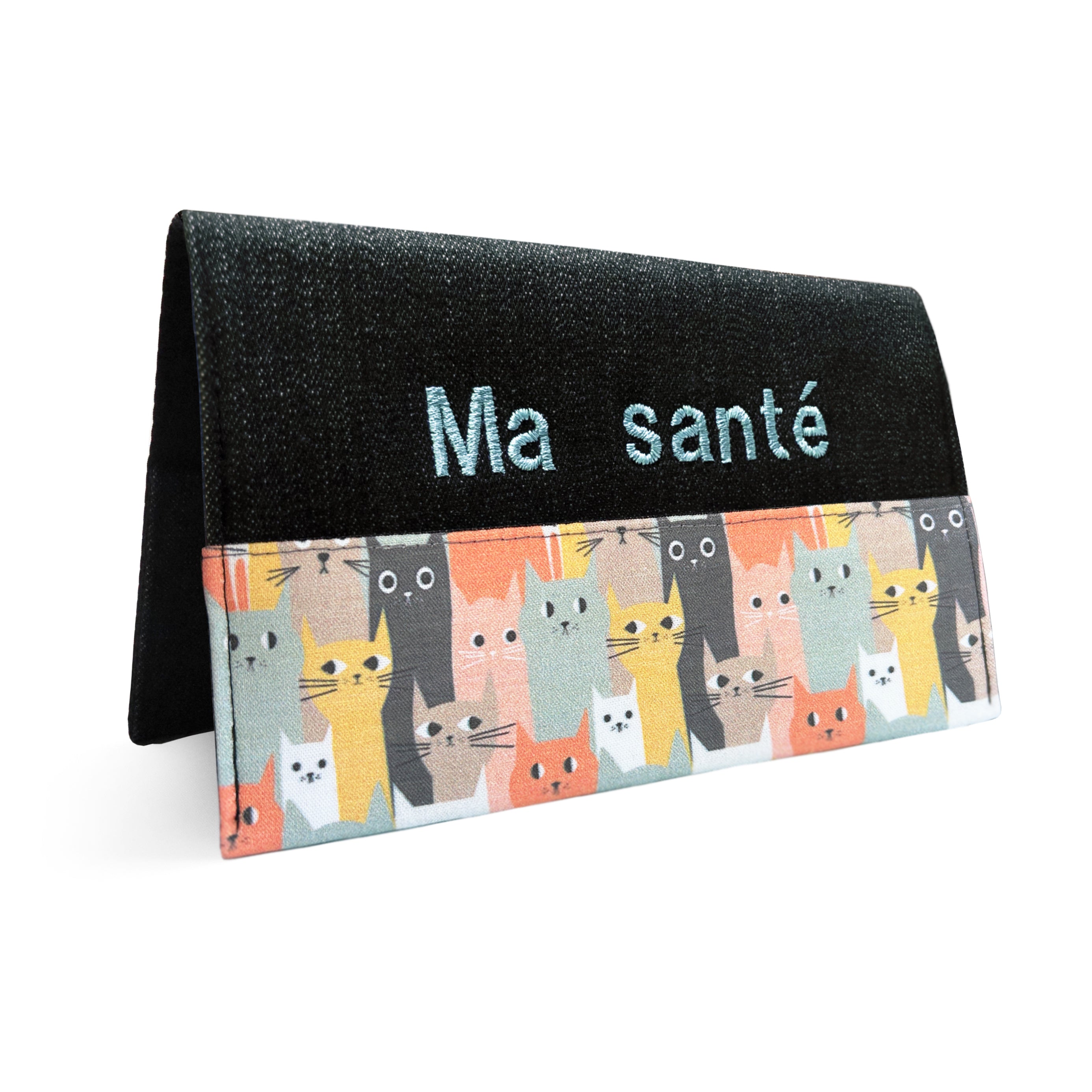 Protège carnet de santé personnalisé Lolikö Chat multi