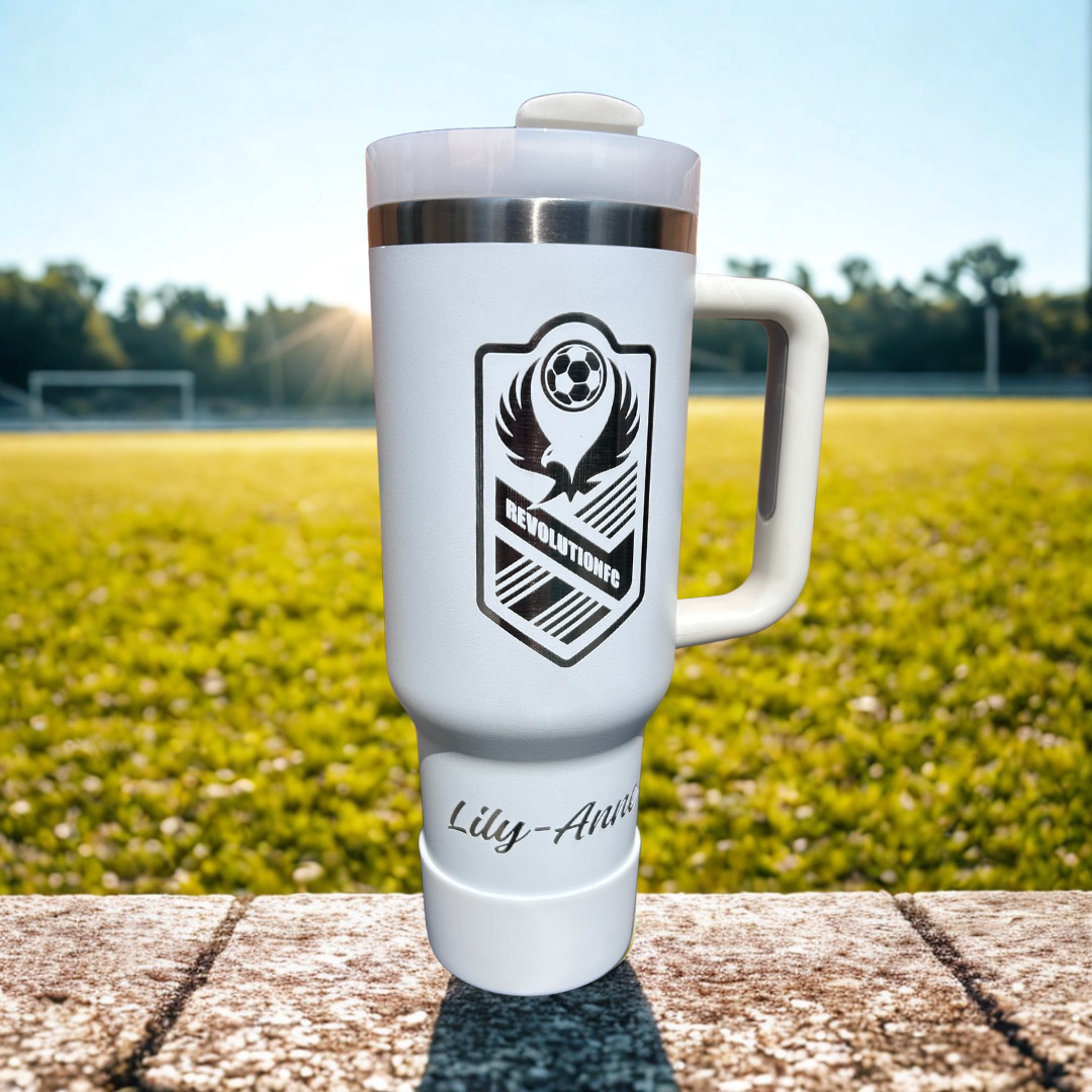 Tasse REVOLUTION FC 40oz blanche