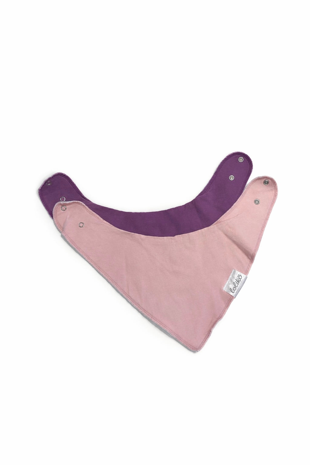 Bavoirs rose et violet