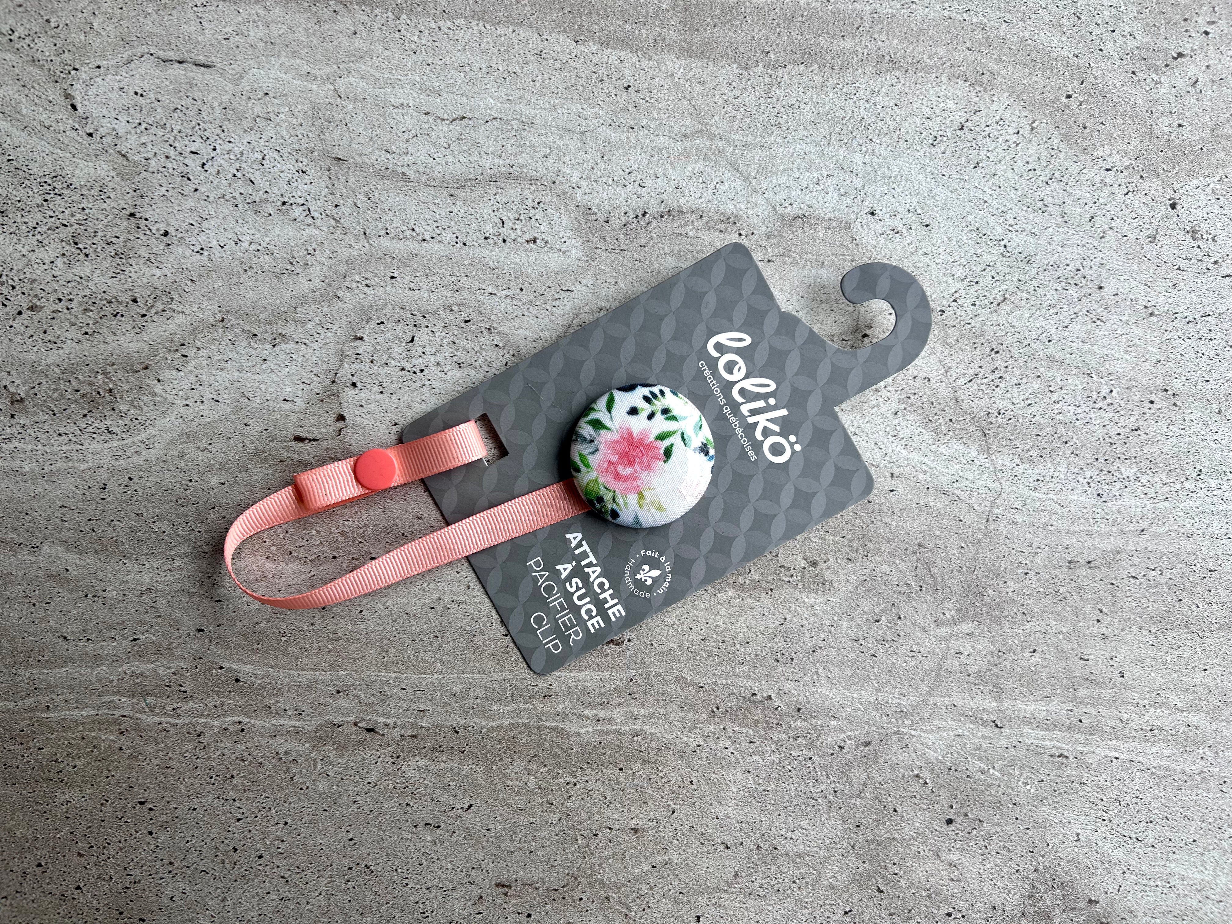 Pacifier clip as is pink