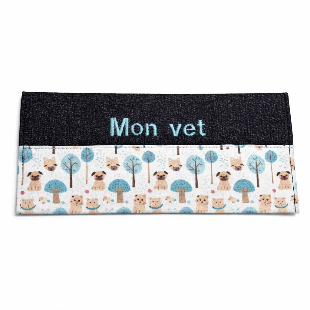 Protège carnet de vétérinaire tel quel Pug