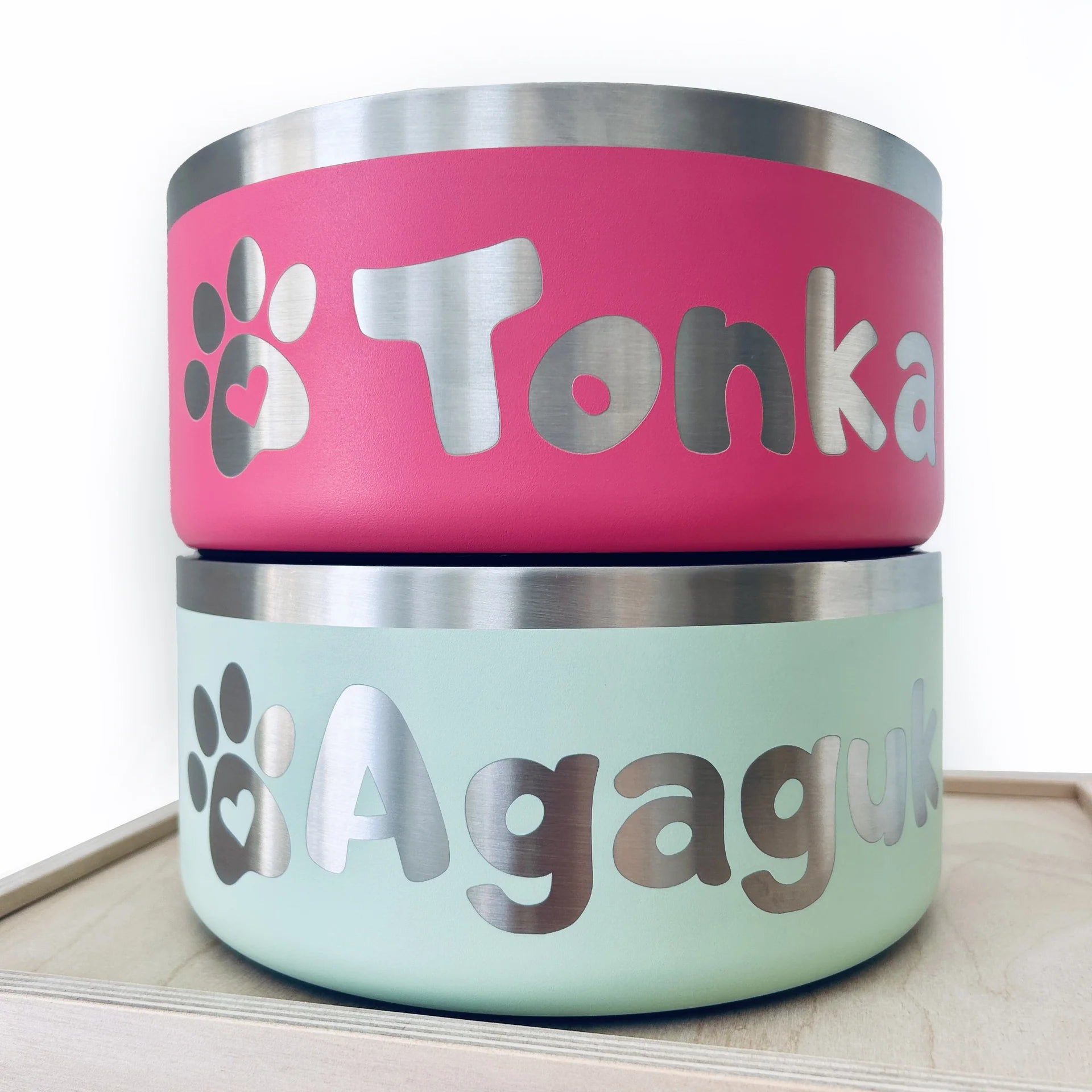 Personalized Pink Bowl