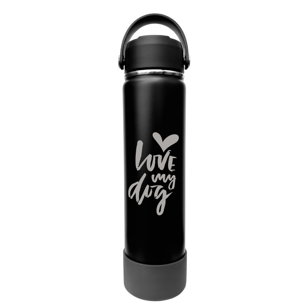 Bouteille d’eau personnalisée 25oz noire