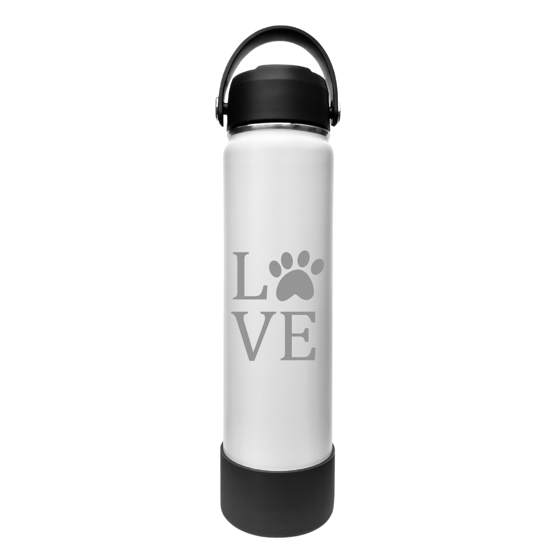 Bouteille d’eau personnalisée 25oz blanche