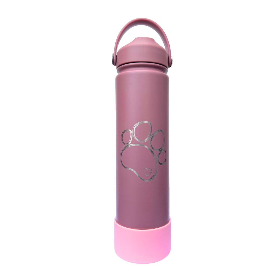 Bouteille d’eau personnalisée 25oz rose