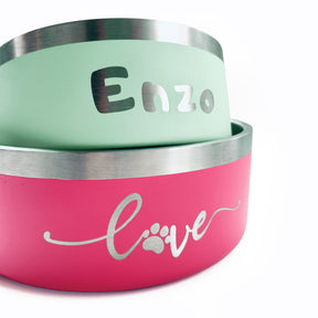 Personalized Pink Bowl