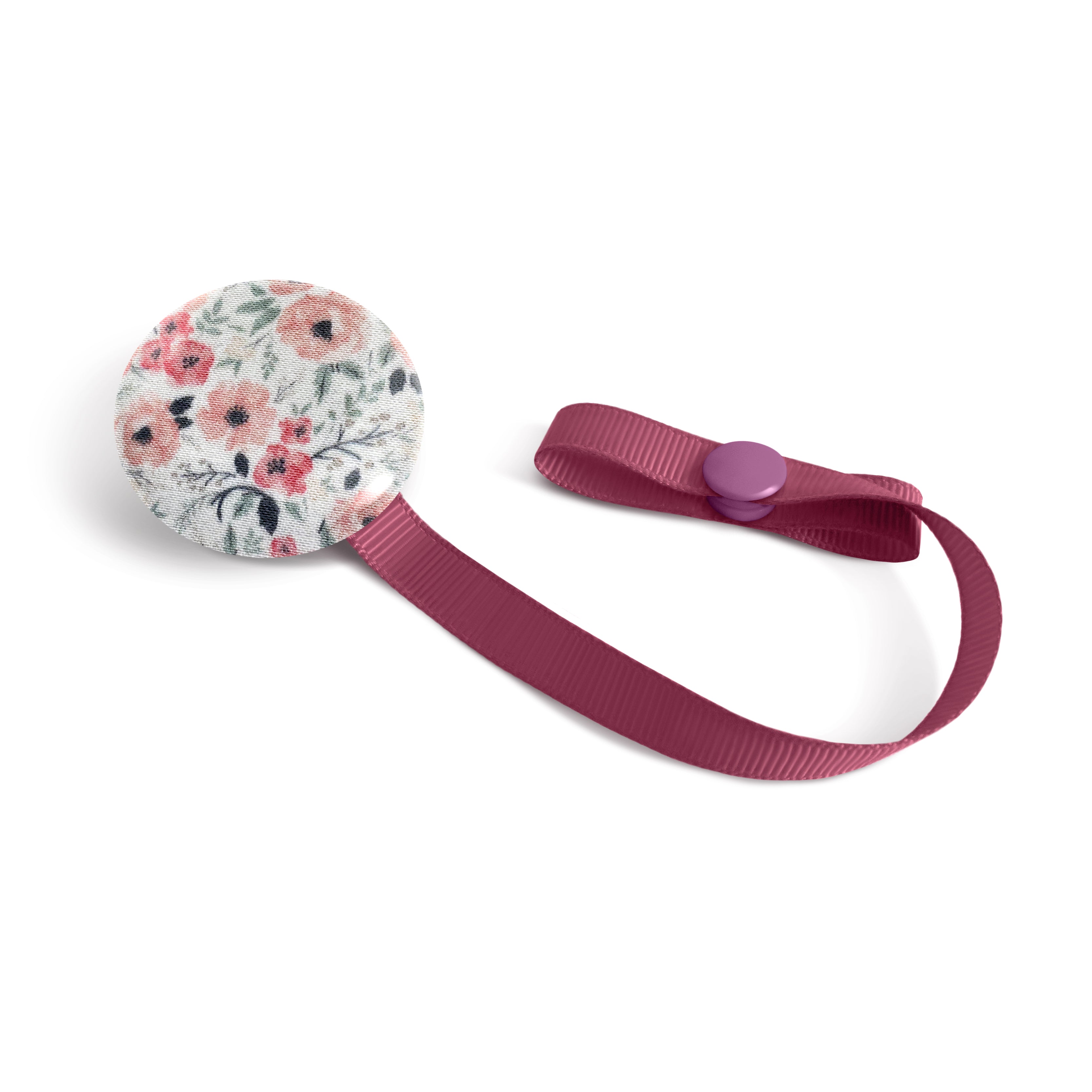 Lolikö Purple Flower Pacifier Clip