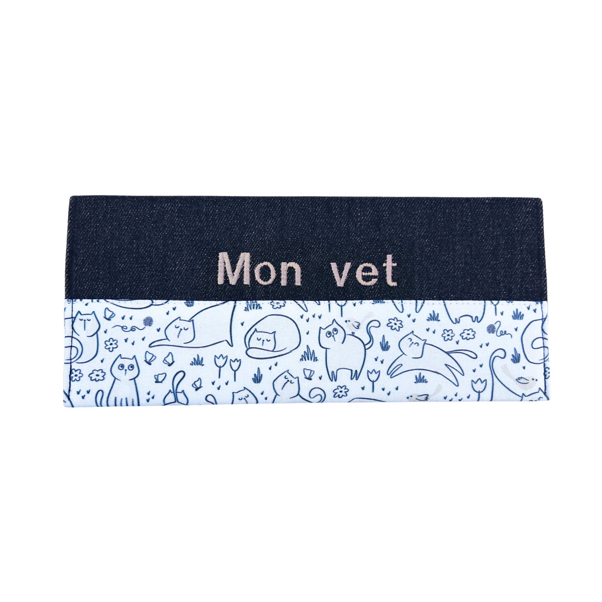 Protège carnet vétérinaire personnalisé Lolikö Chat beige