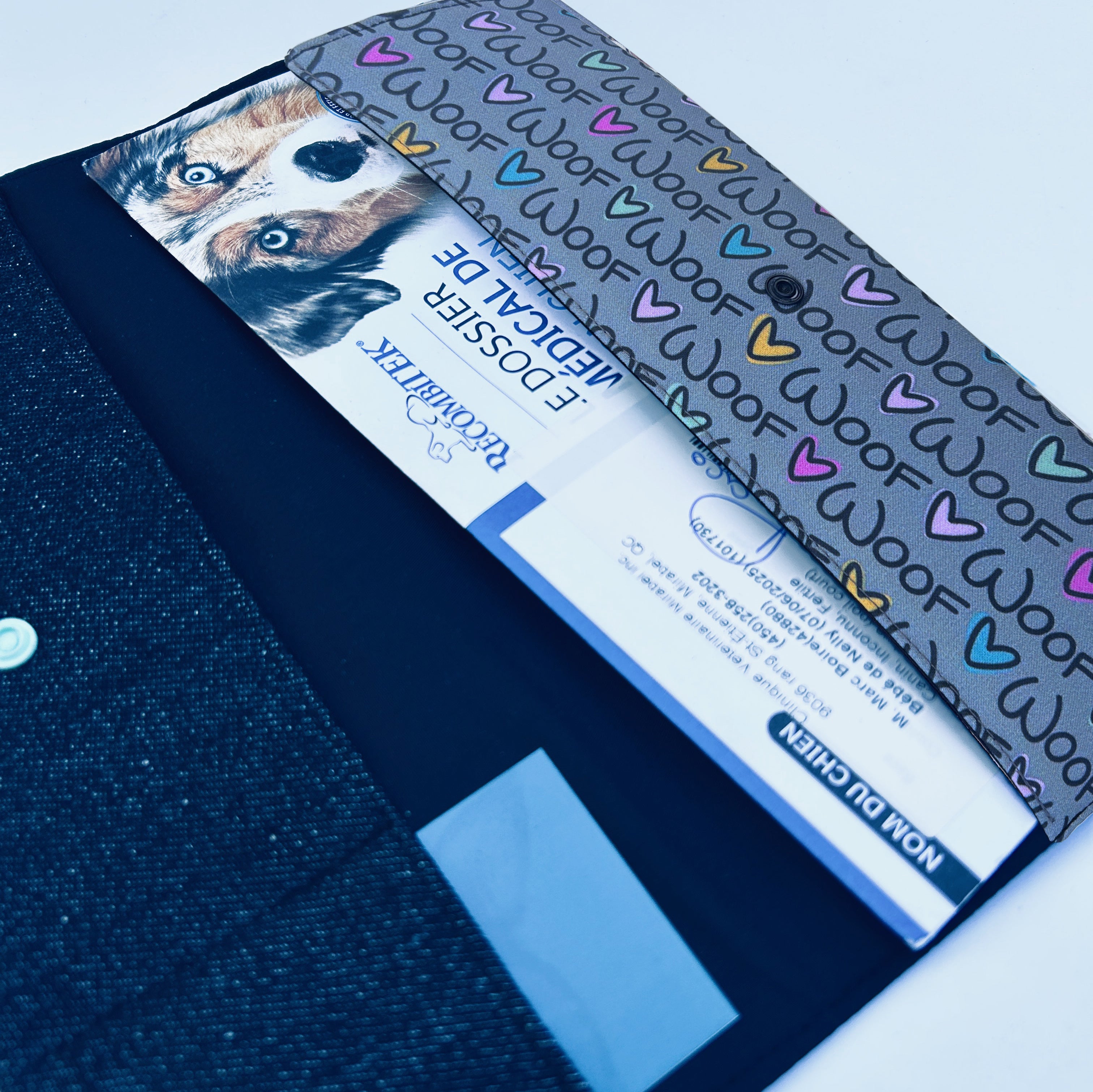 Protège carnet vétérinaire personnalisé Lolikö Woof