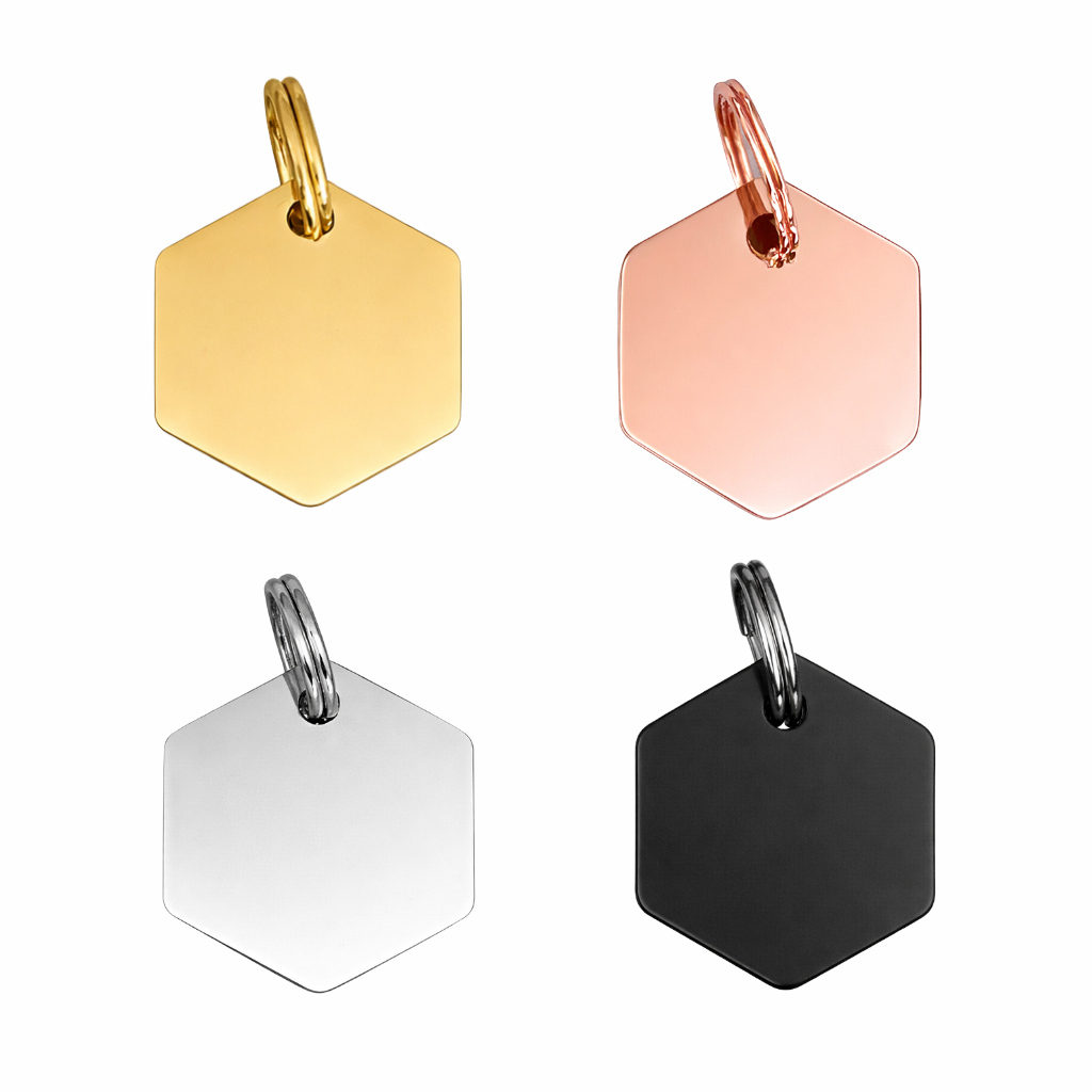 Médaille hexagone personnalisée