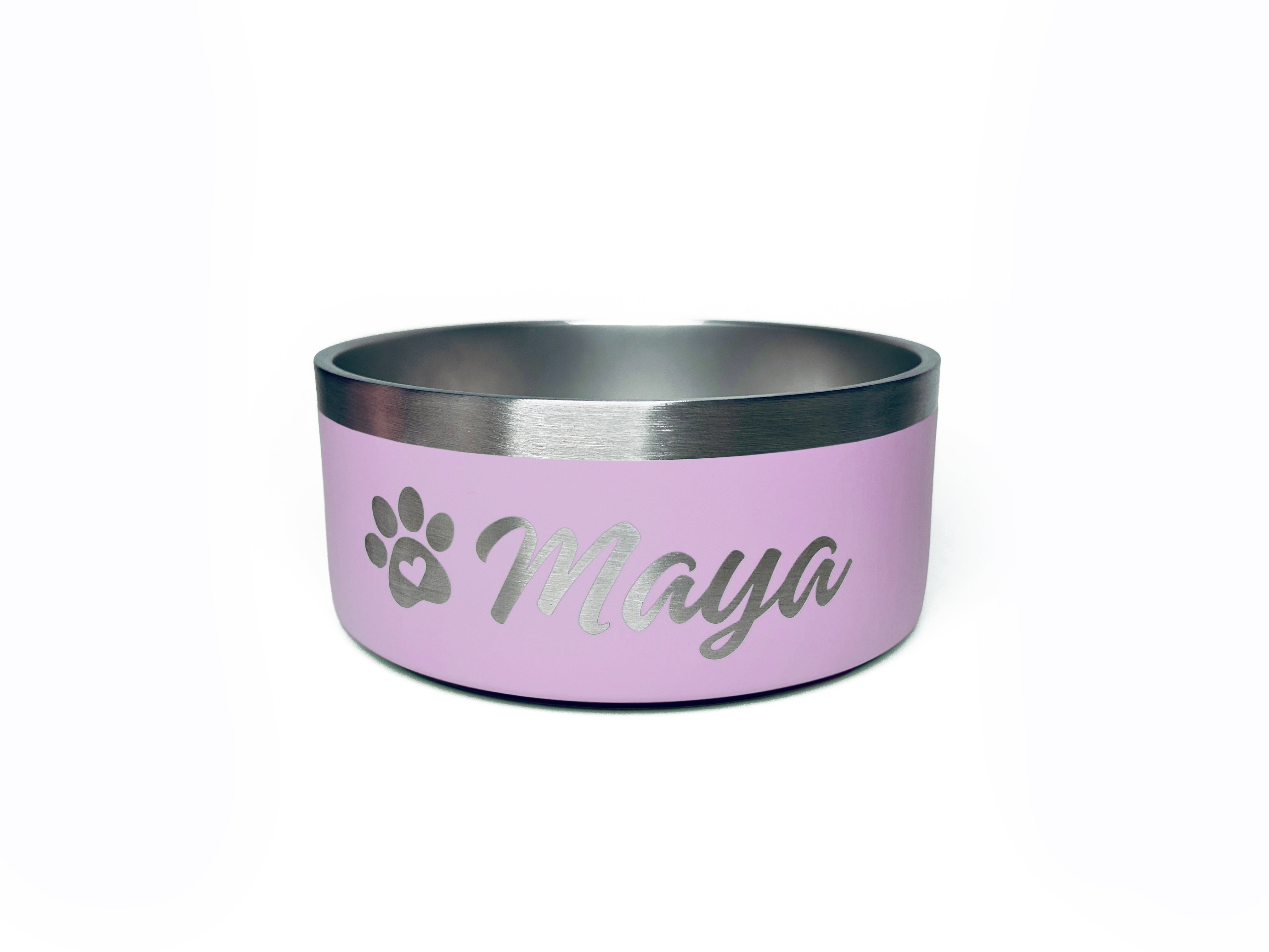 Personalized Pink Bowl