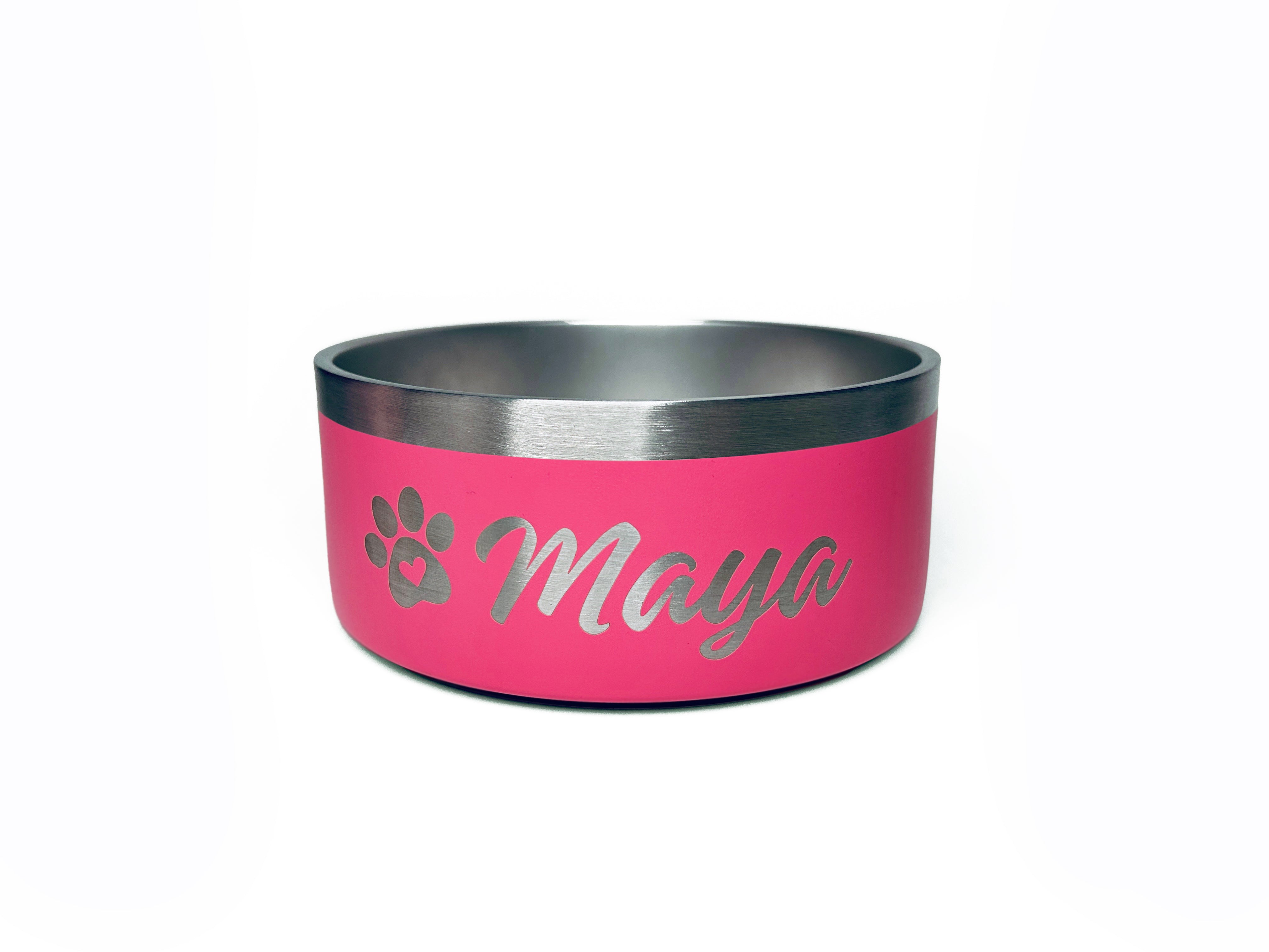 Personalized Pink Bowl