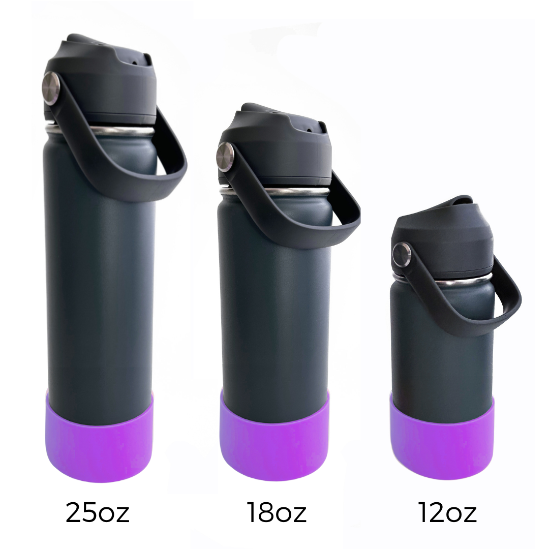 Bouteille d'eau personnalisée violette