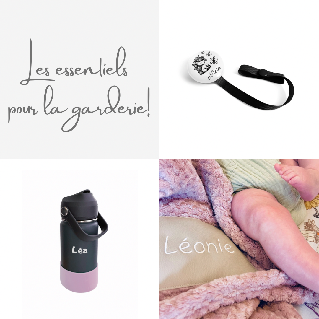 Les essentiels pour la garderie -ensemble personnalisé