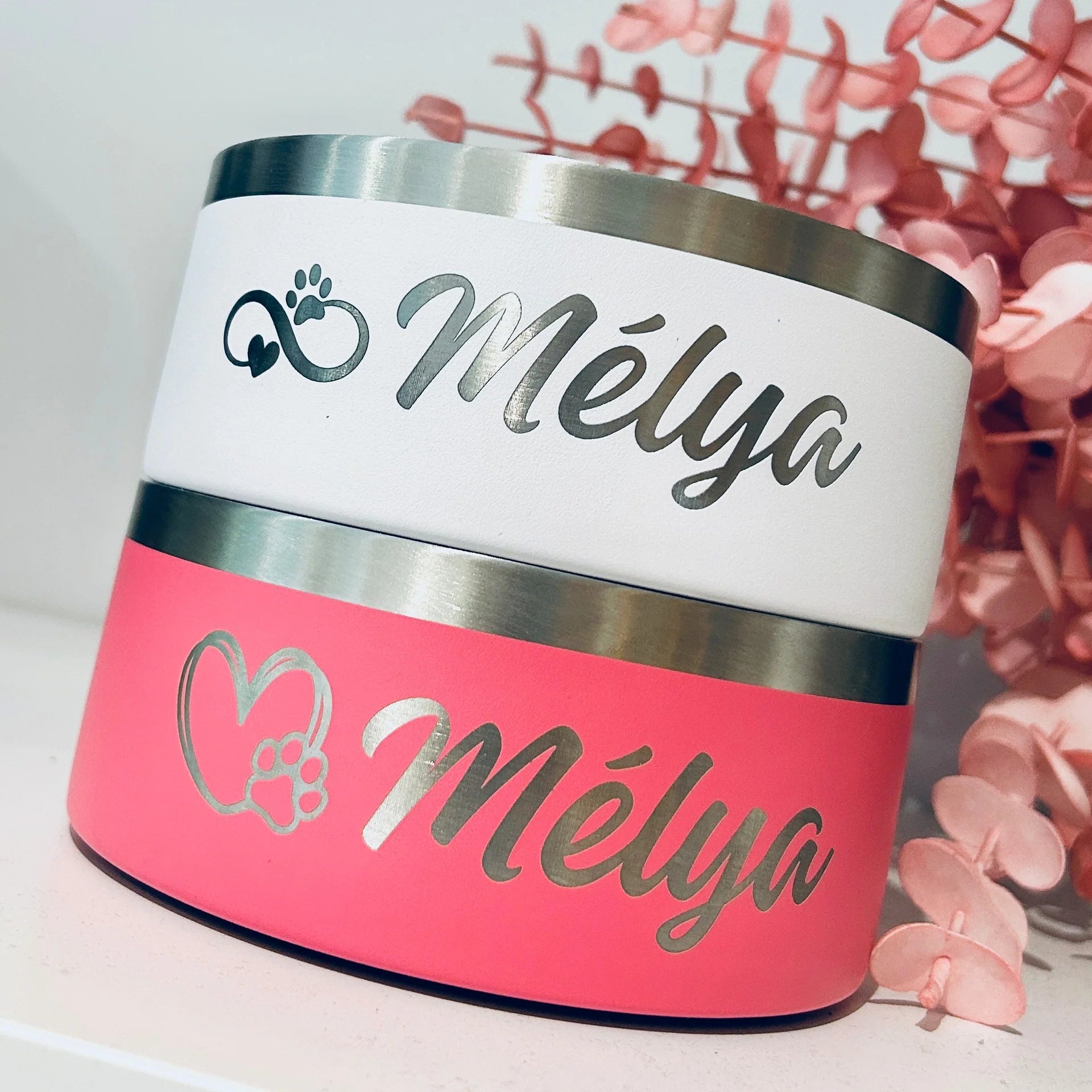 Personalized Pink Bowl