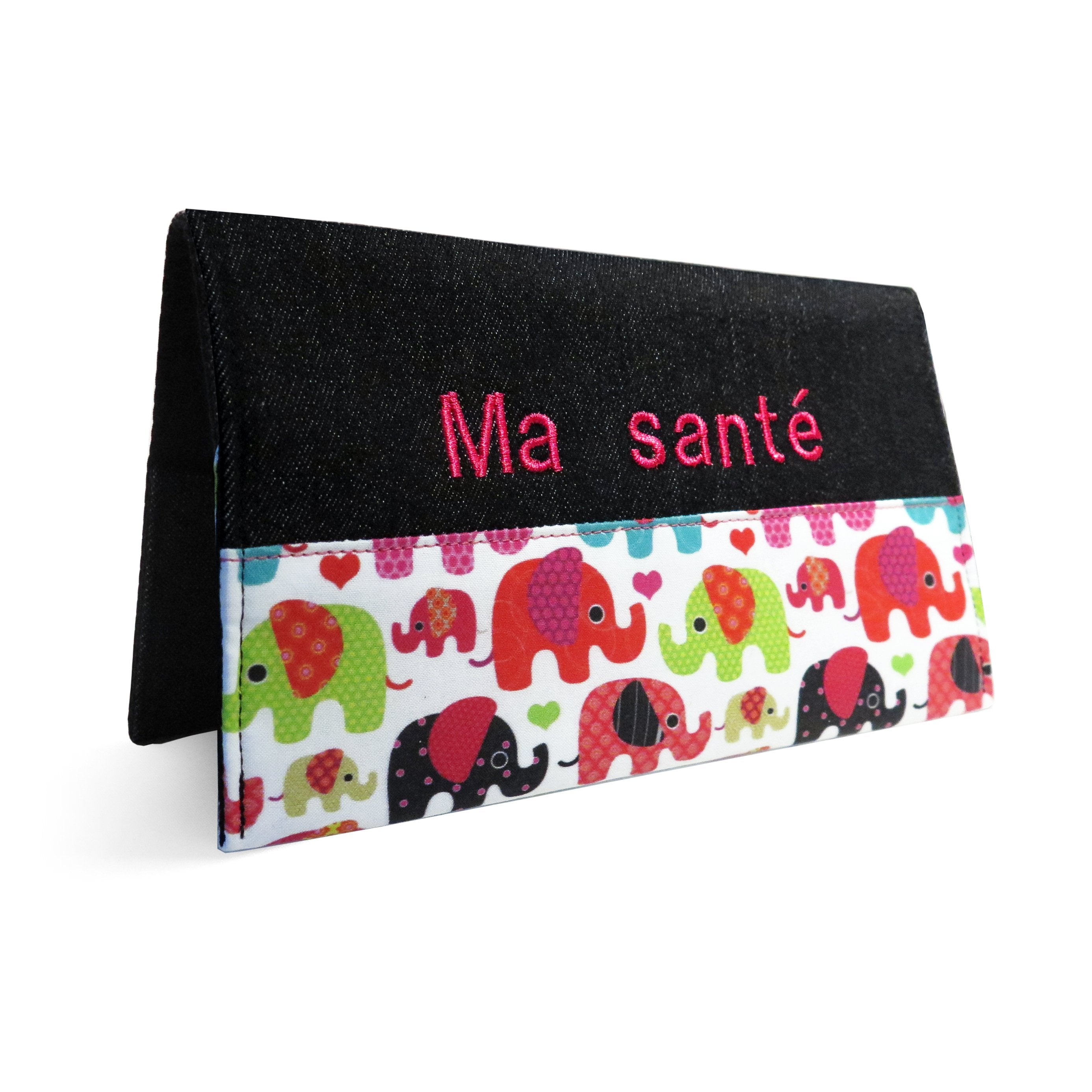 Protège carnet de santé Lolikö Éléphant rose