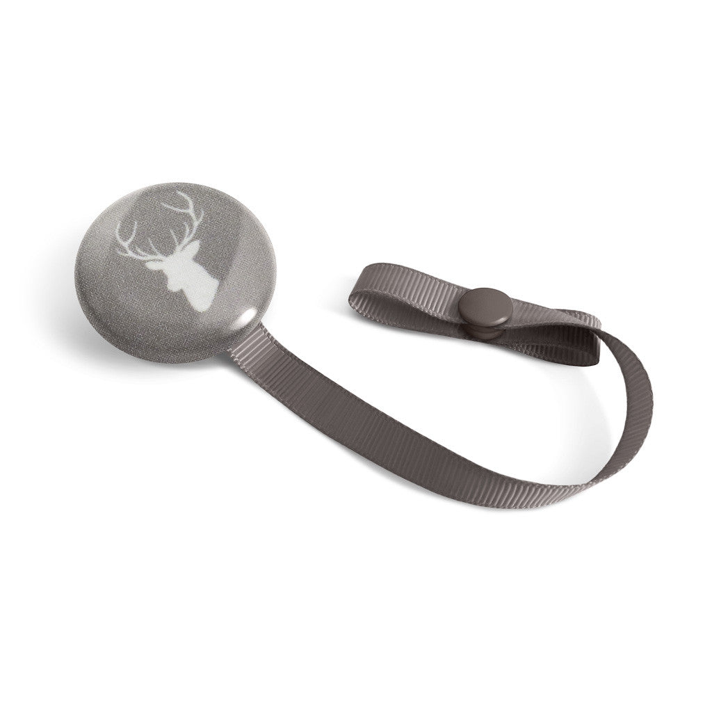 Lolikö Grey Deer Pacifier Clip