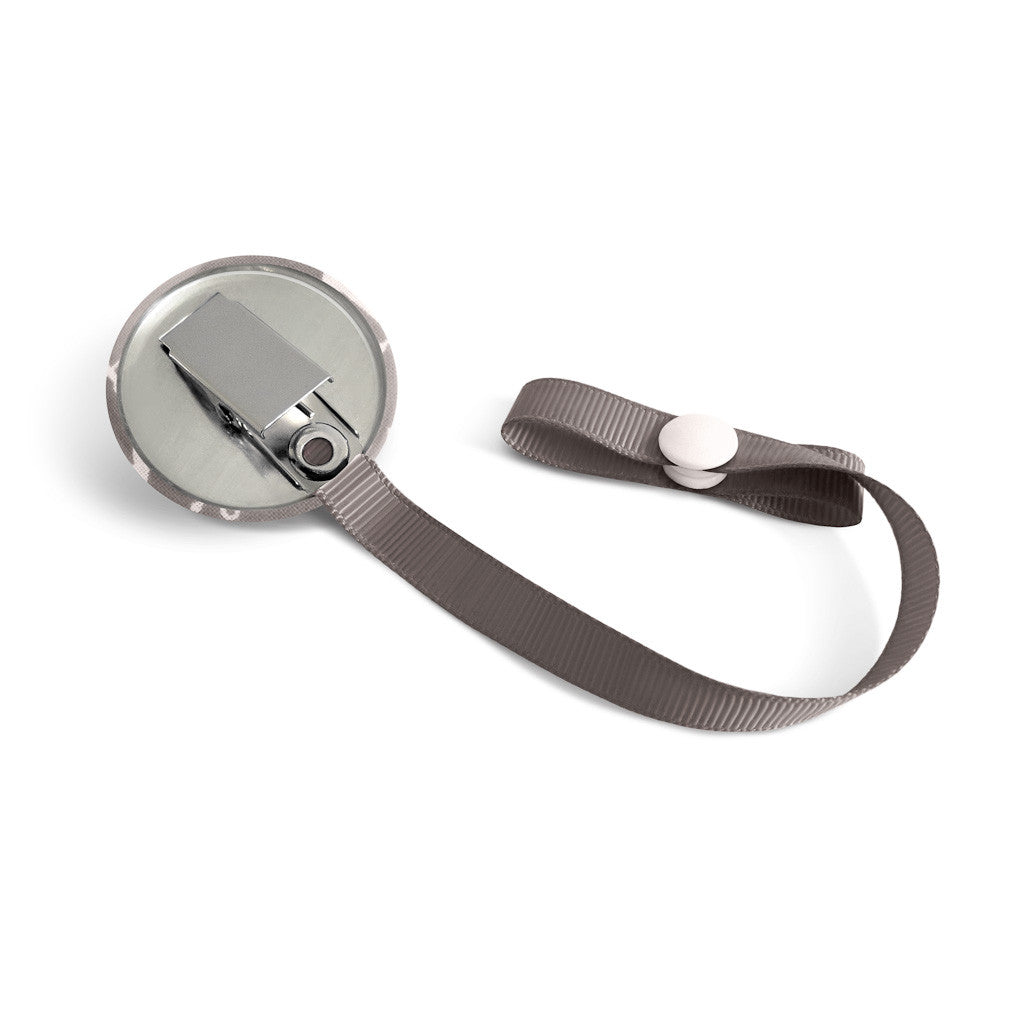 Lolikö Sailor Grey Pacifier Clip