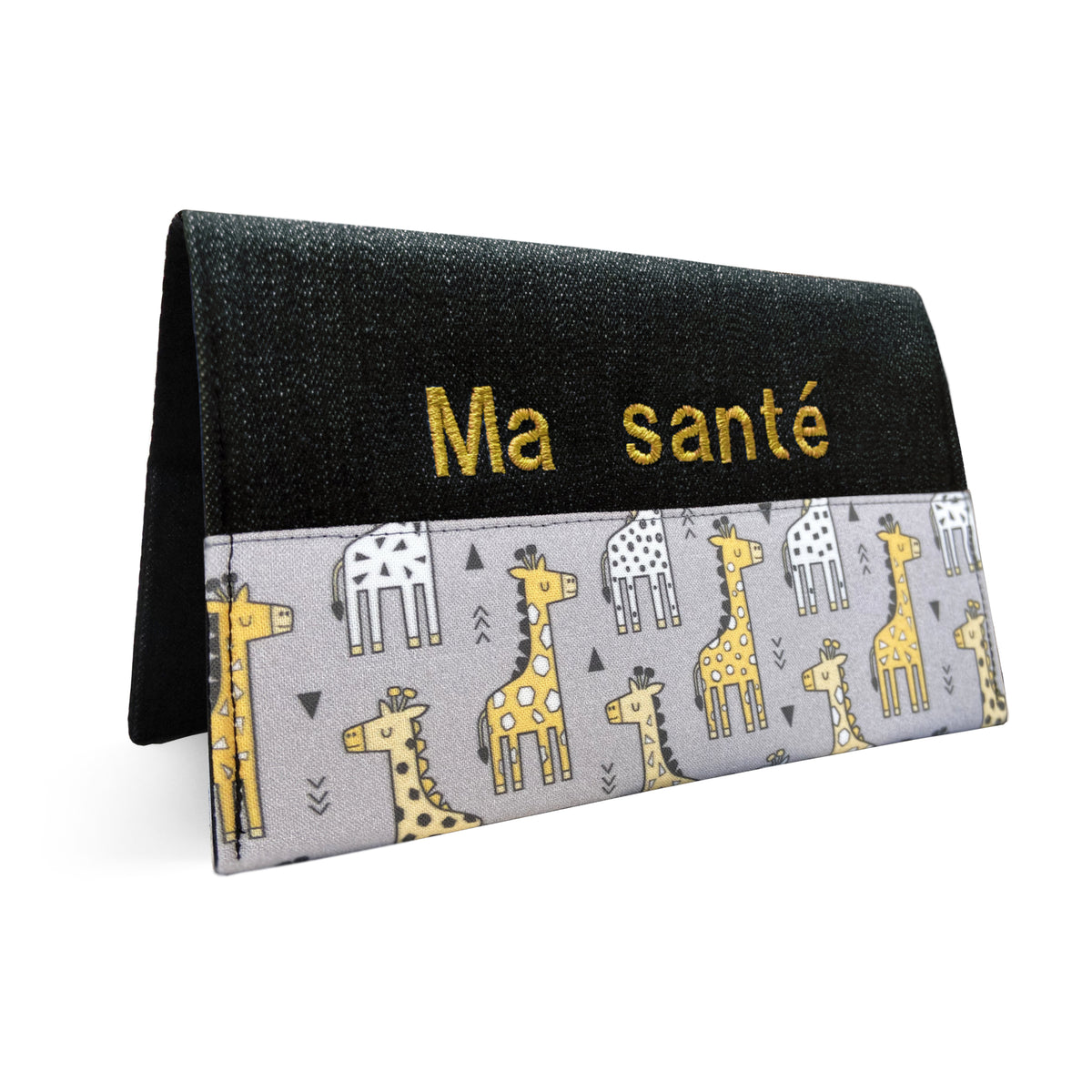 Protège carnet de santé personnalisé Lolikö Girafe jaune Lolikö