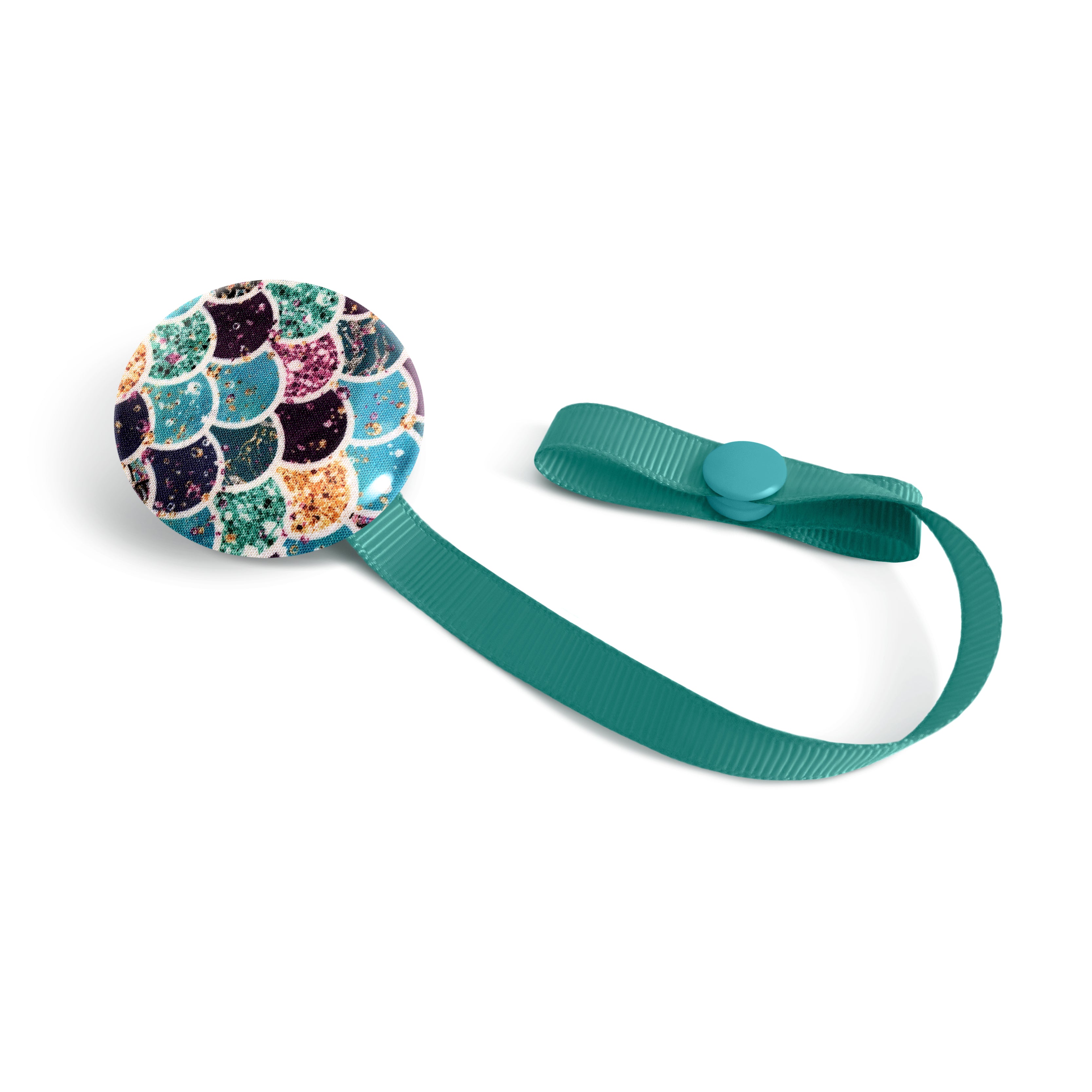 Lolikö Mermaid Turquoise Pacifier Clip