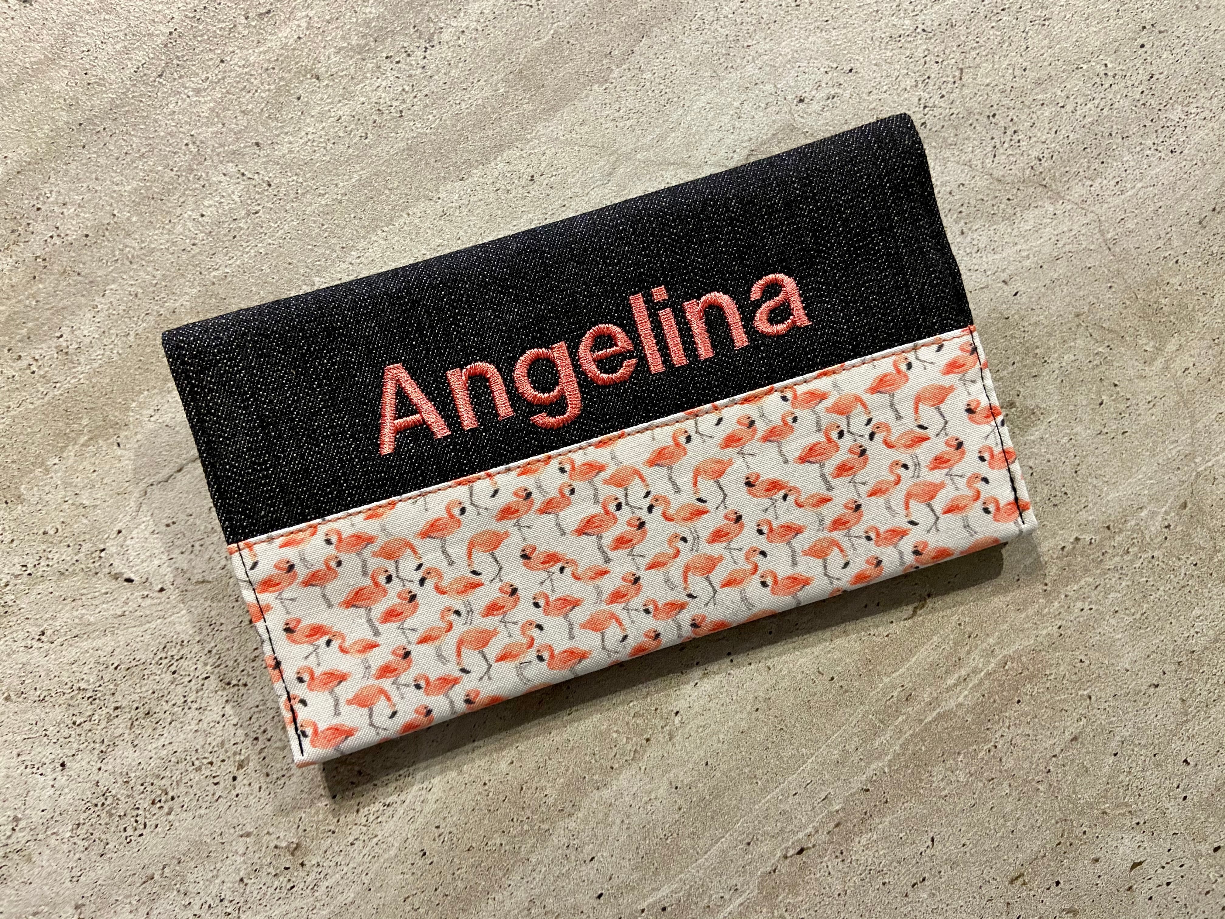 ANGELINA embroidered notebook cover as is