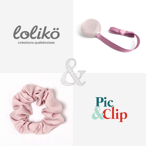 Pink scrunchie duo