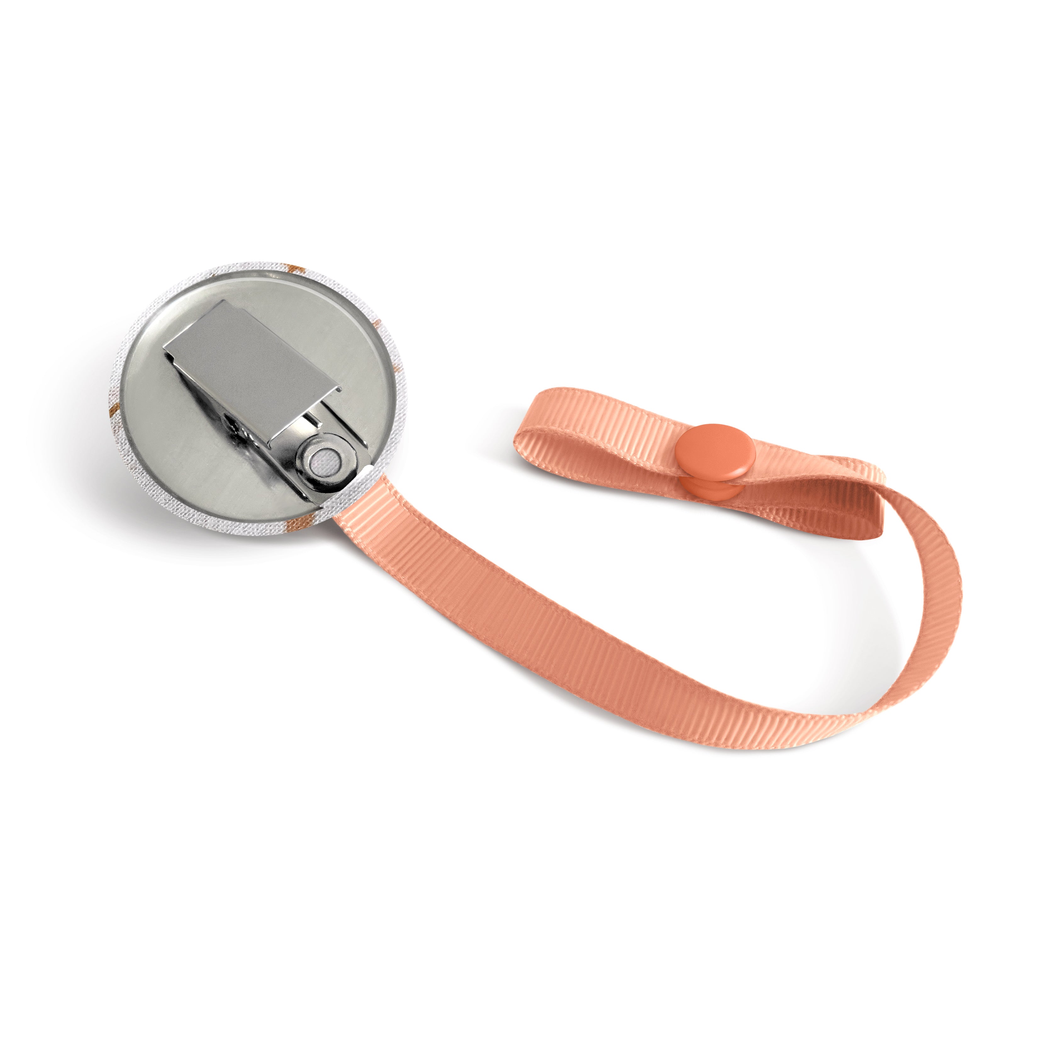 Lolikö Moon Coral Pacifier Clip