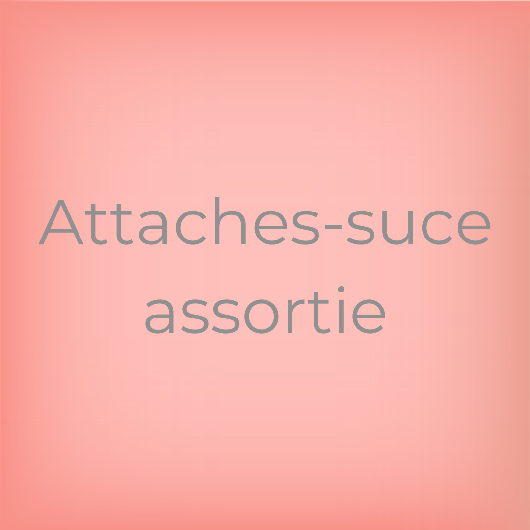 Attache-suce assortie