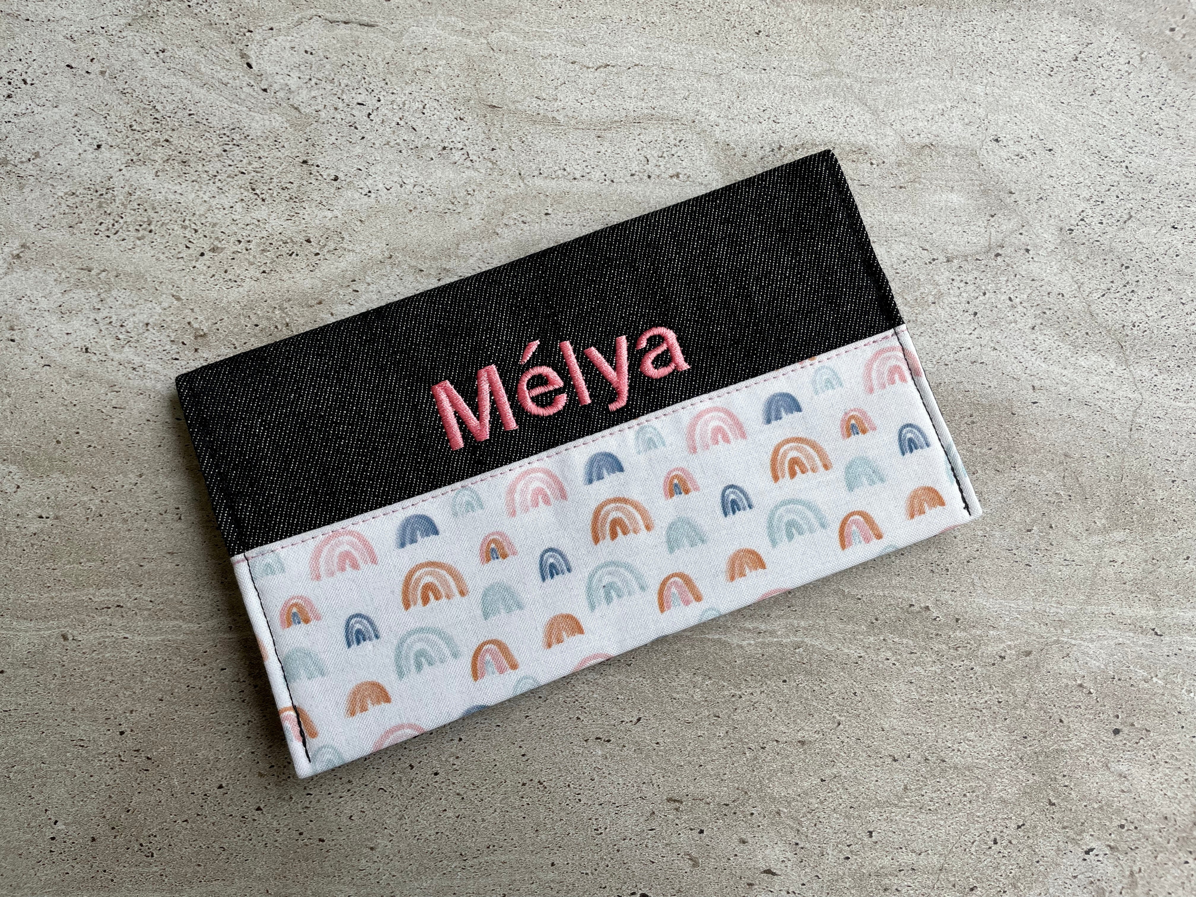 MÉLYA embroidered notebook cover as is