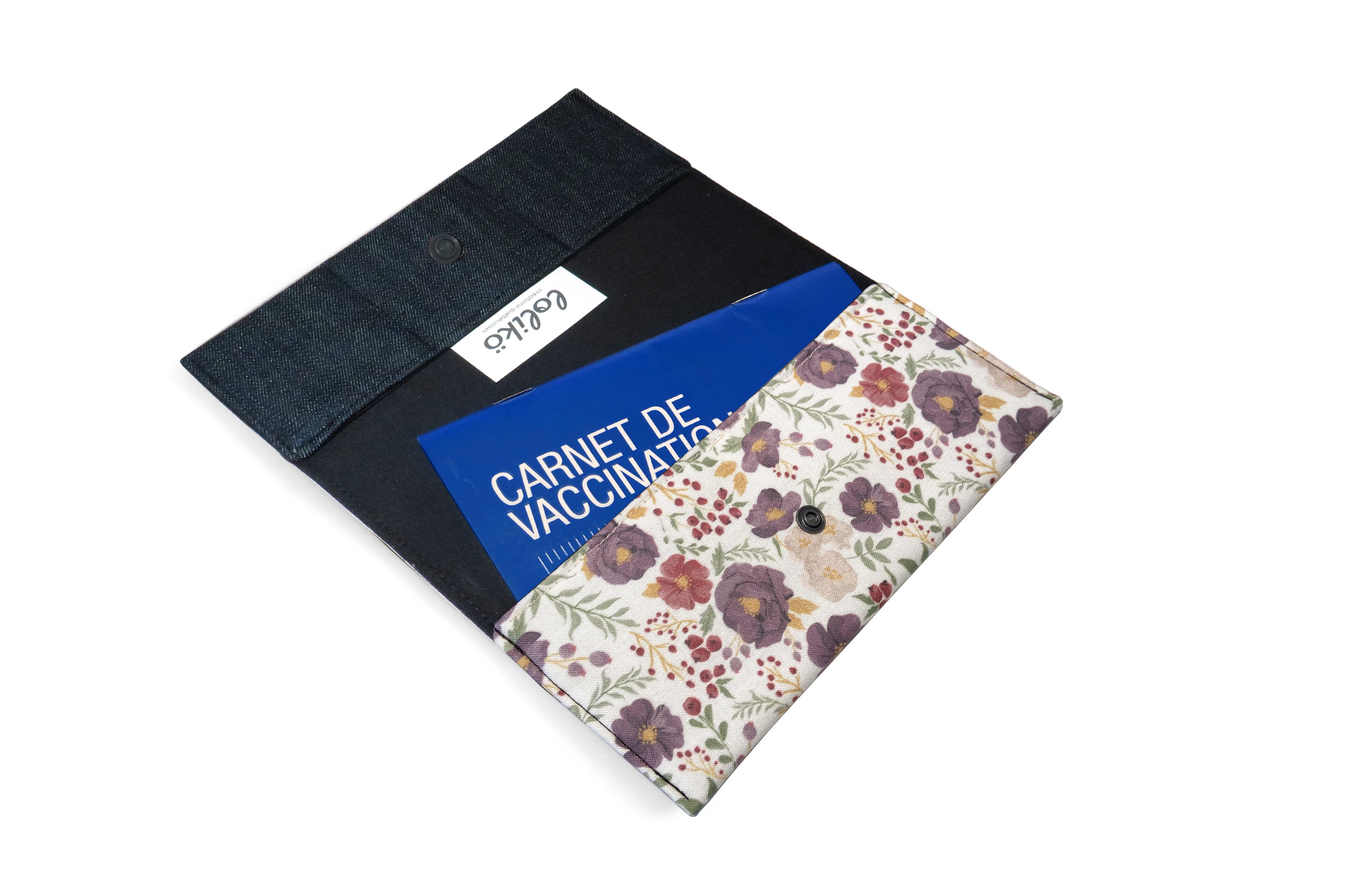 Protège carnet de santé Lolikö Fleur lilas