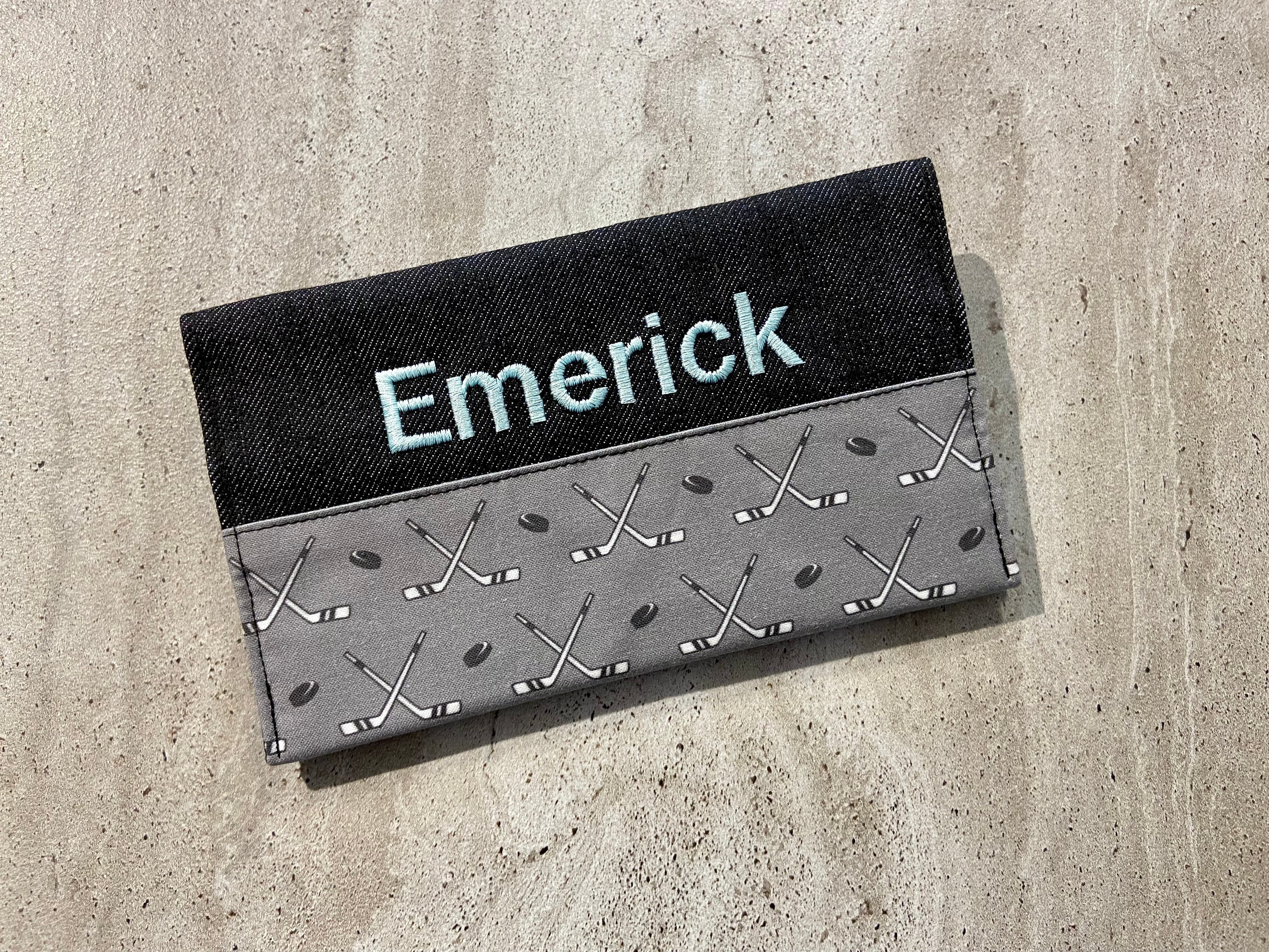 EMERICK embroidered notebook cover as is