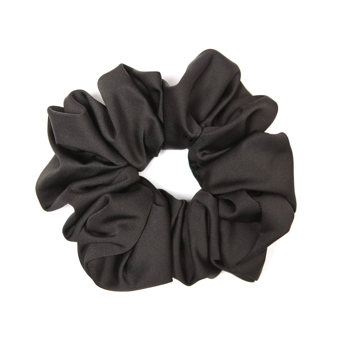 Black scrunchie duo