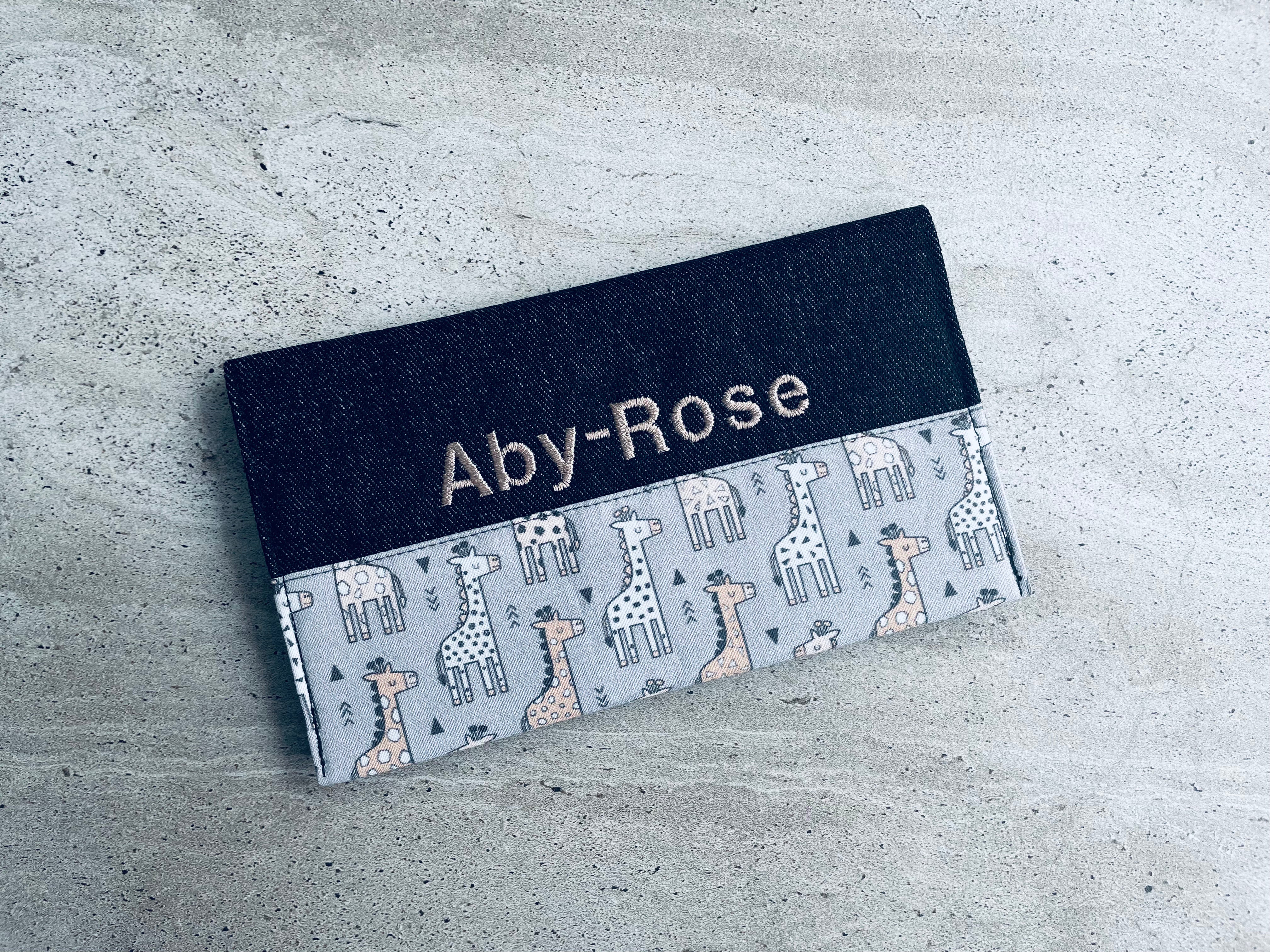 Protège carnet brodé ABY-ROSE tel quel