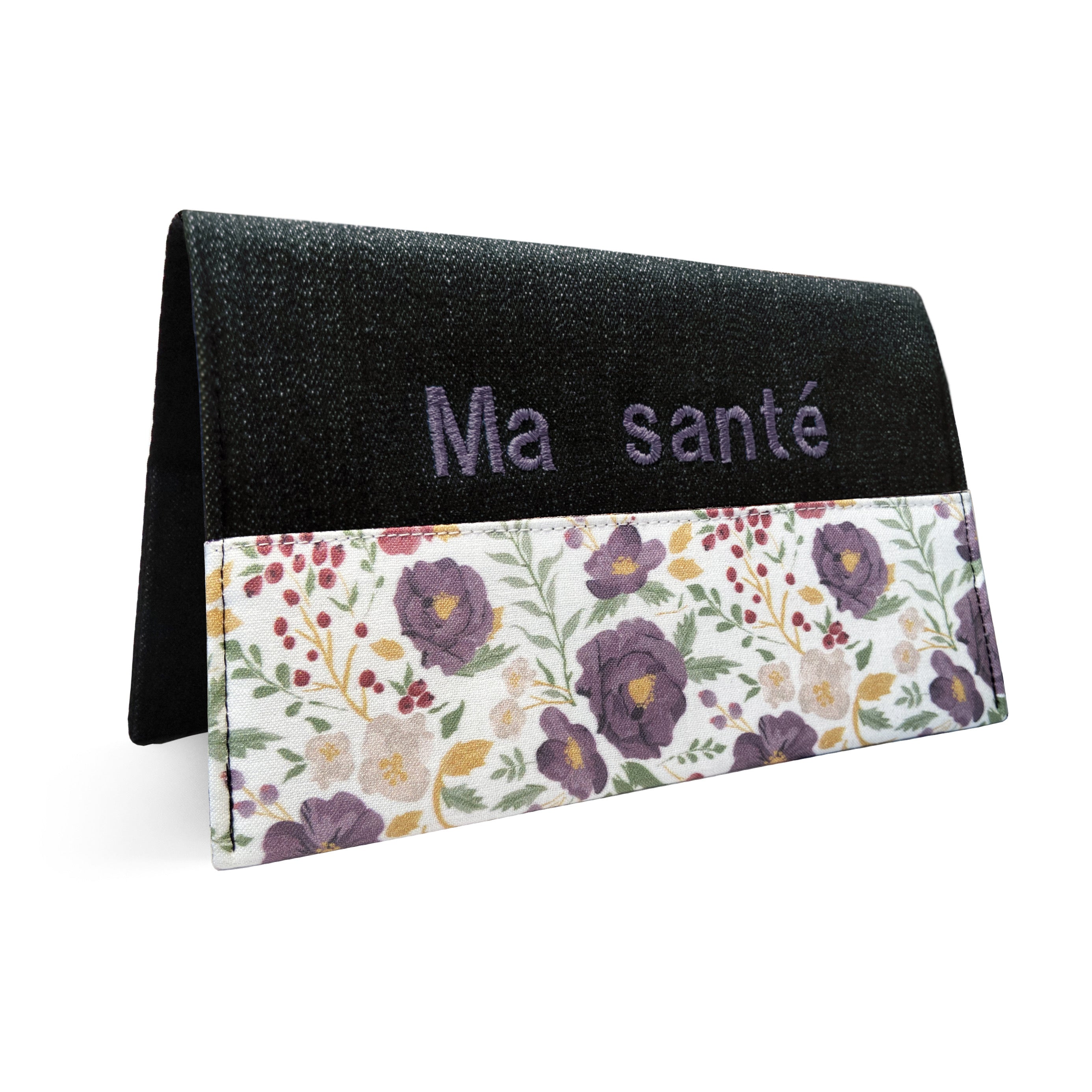 Protège carnet de santé Lolikö Fleur lilas