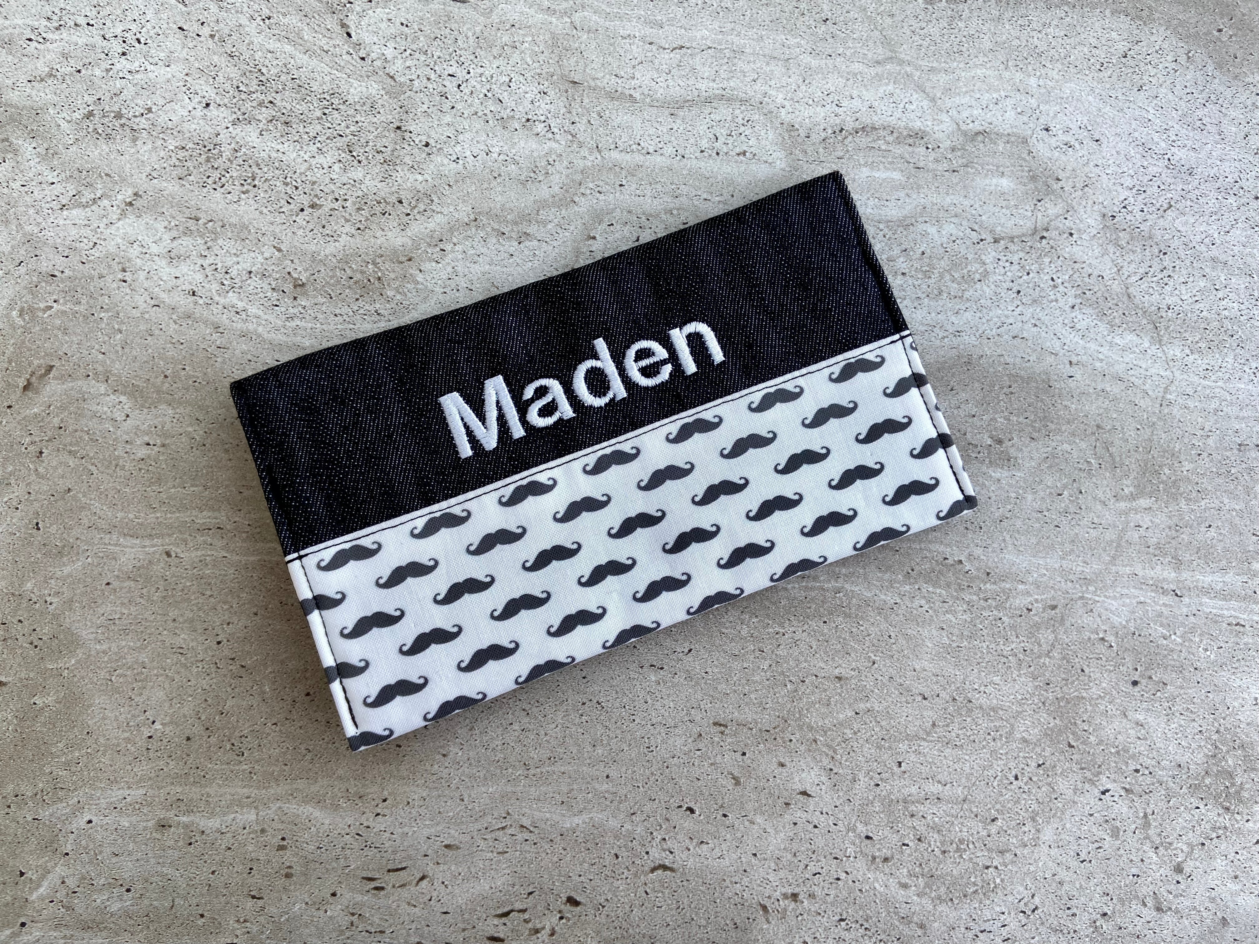 MADEN embroidered notebook cover as is